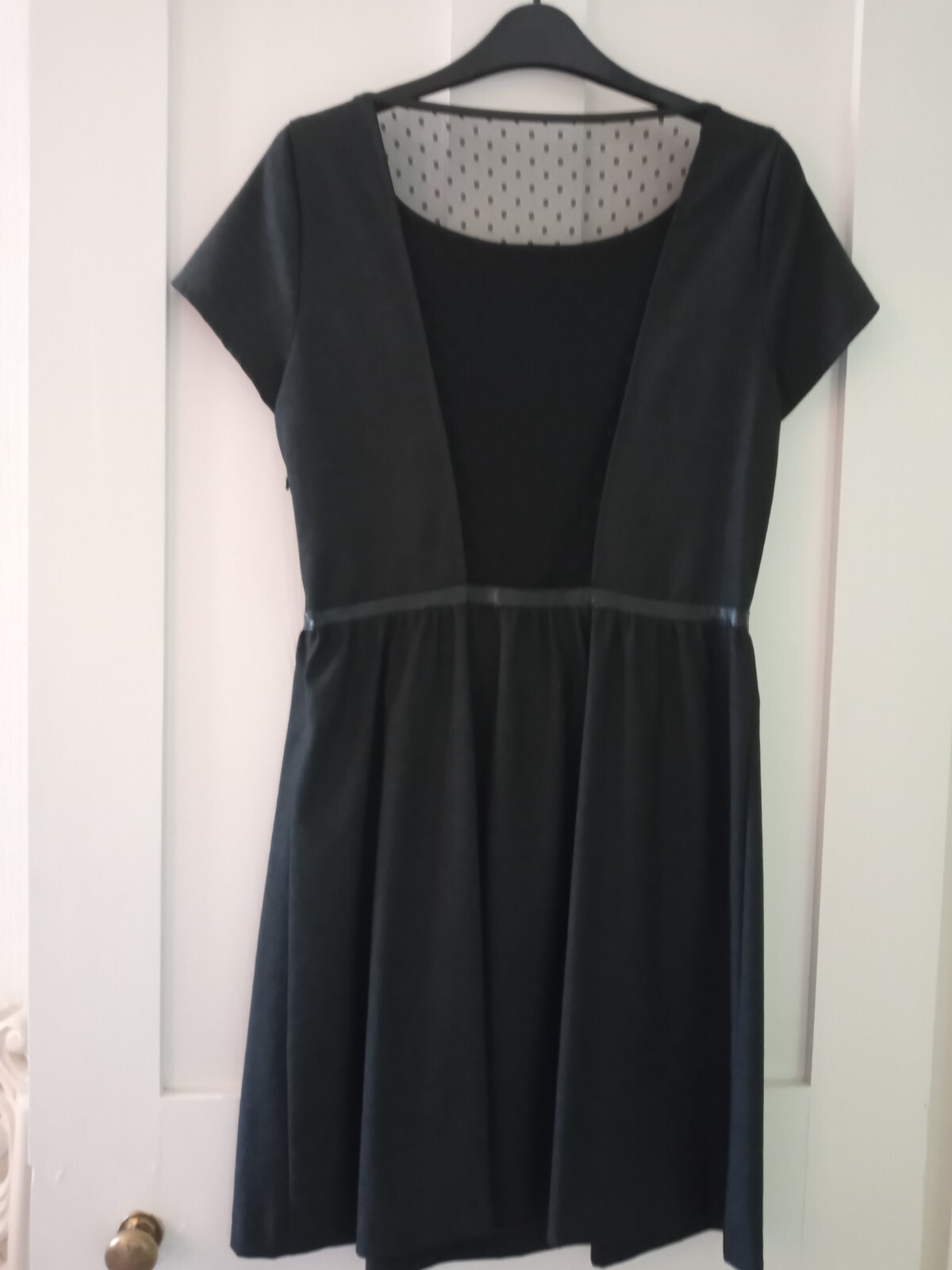 Ladies La Redoute Dark Grey/Black Lace Back Detail Dress Size 10 – Worn once