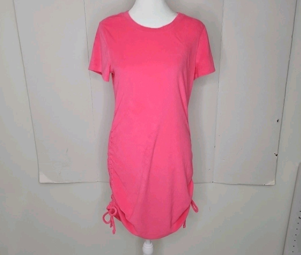 Women’s Victoria’s Secret Terry Cloth Dress Cover Up Hot Pink Size Med