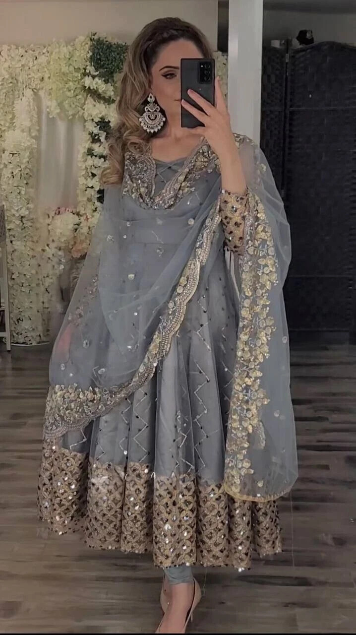 PRESENTING NEW HEAVY FAUX GEORGETTE ANARKALI GOWN WITH DUPATTA FOR PARTY