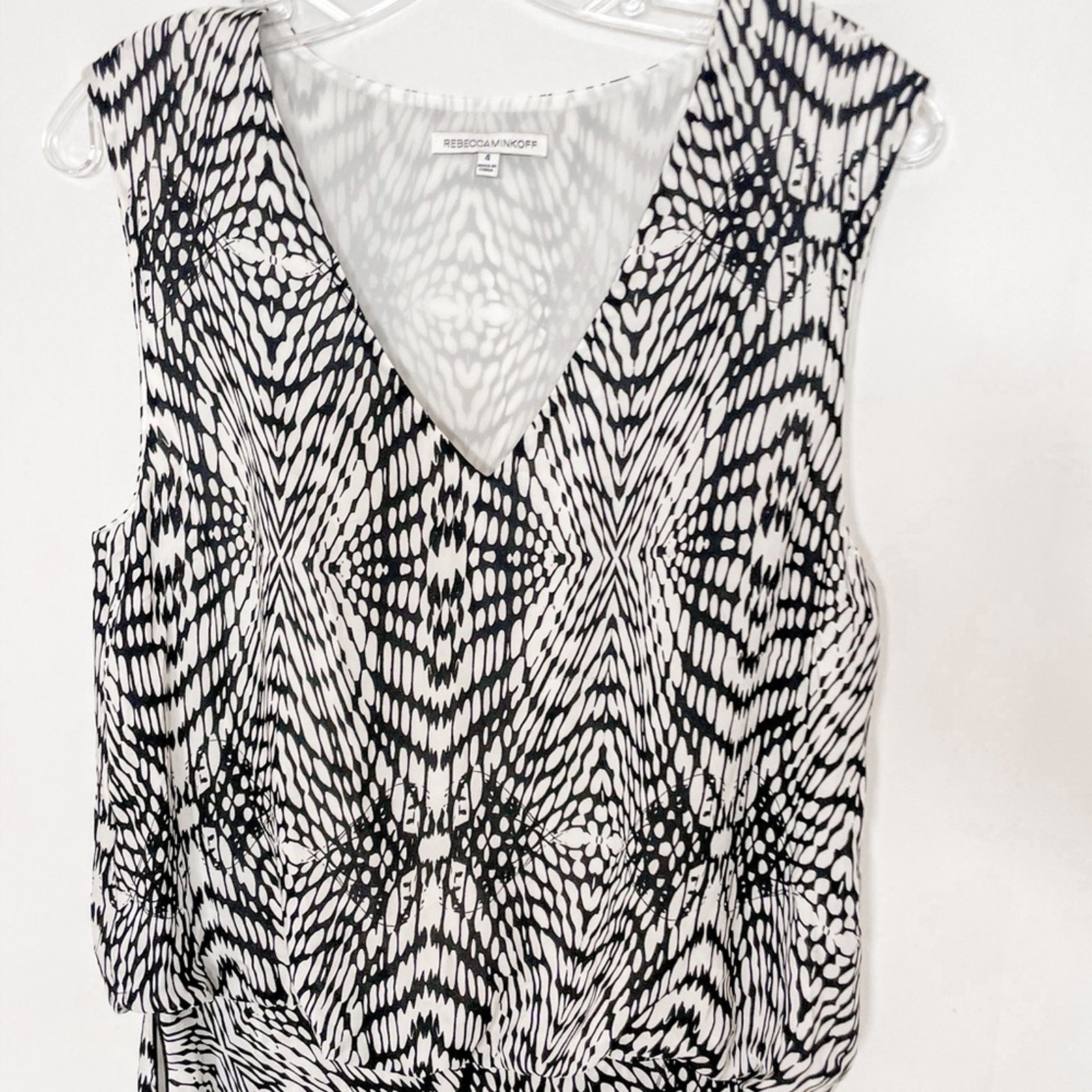 Rebecca Minkoff Silk Geometric Print Dress, EUC, Size 4, MSRP $398