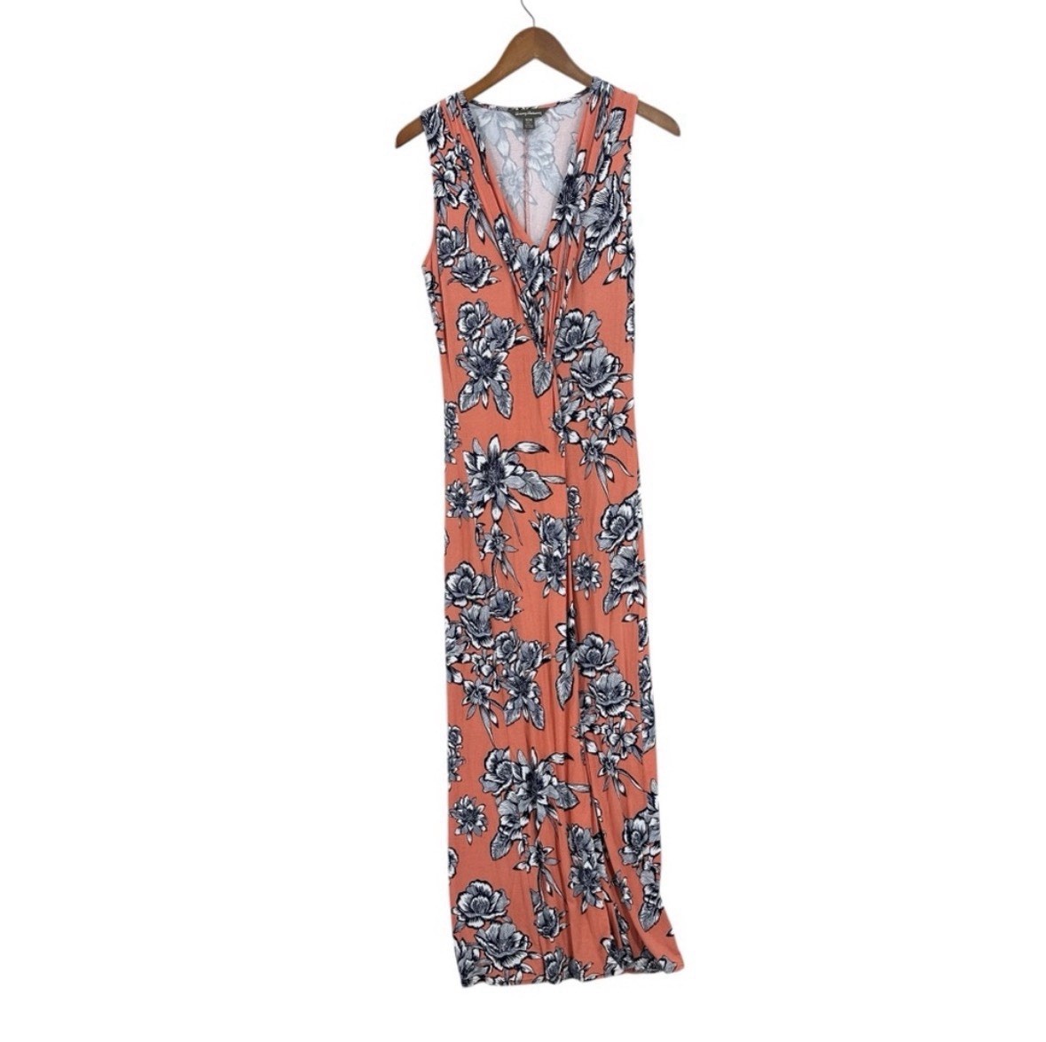 TOMMY BANANA Leis Tambour Floral Sleeveless Dress Medium Maxi Floral U757