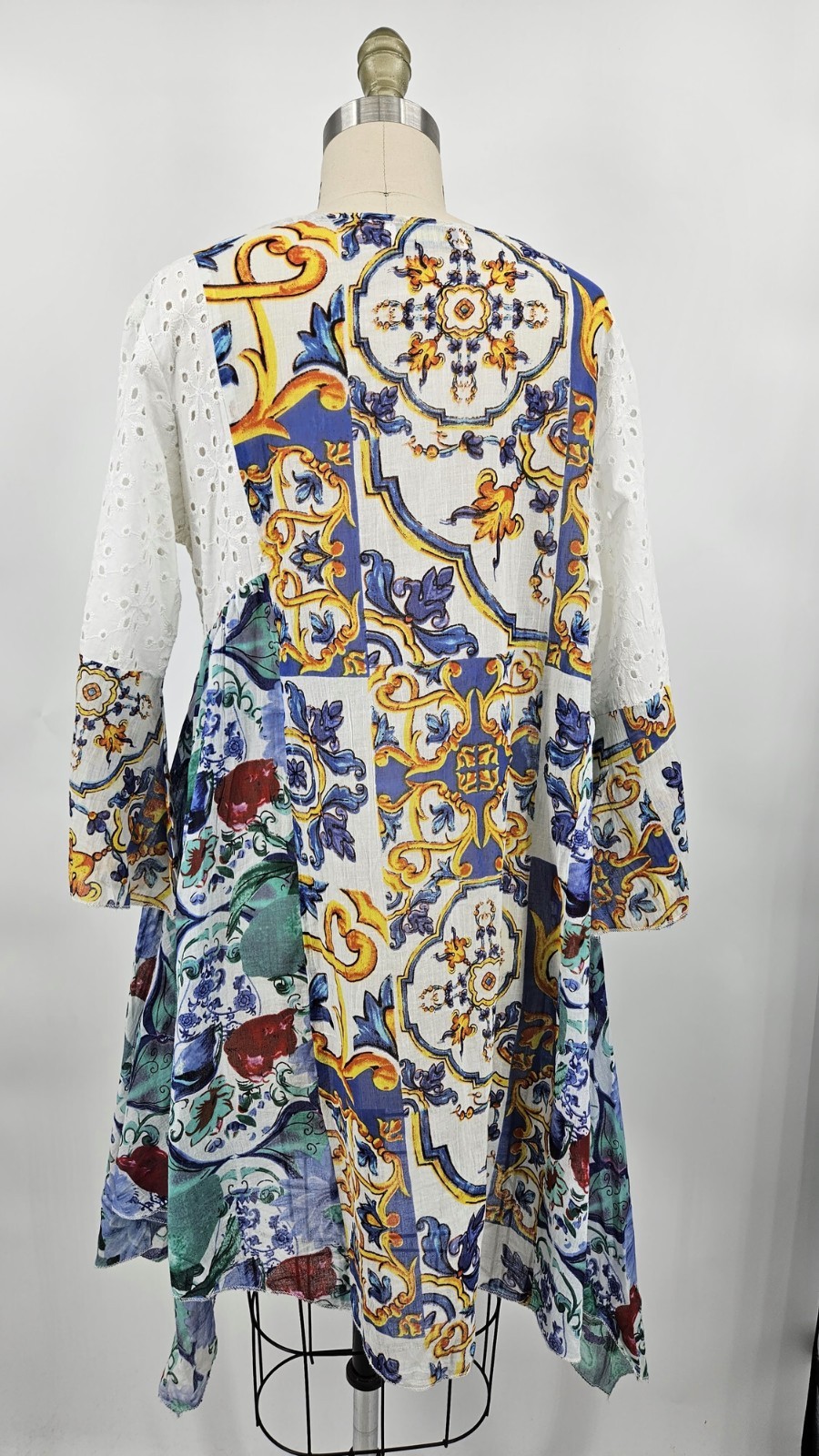Bottega Positano Beaded Dress Womens One Size Cotton Majolica Eyelet