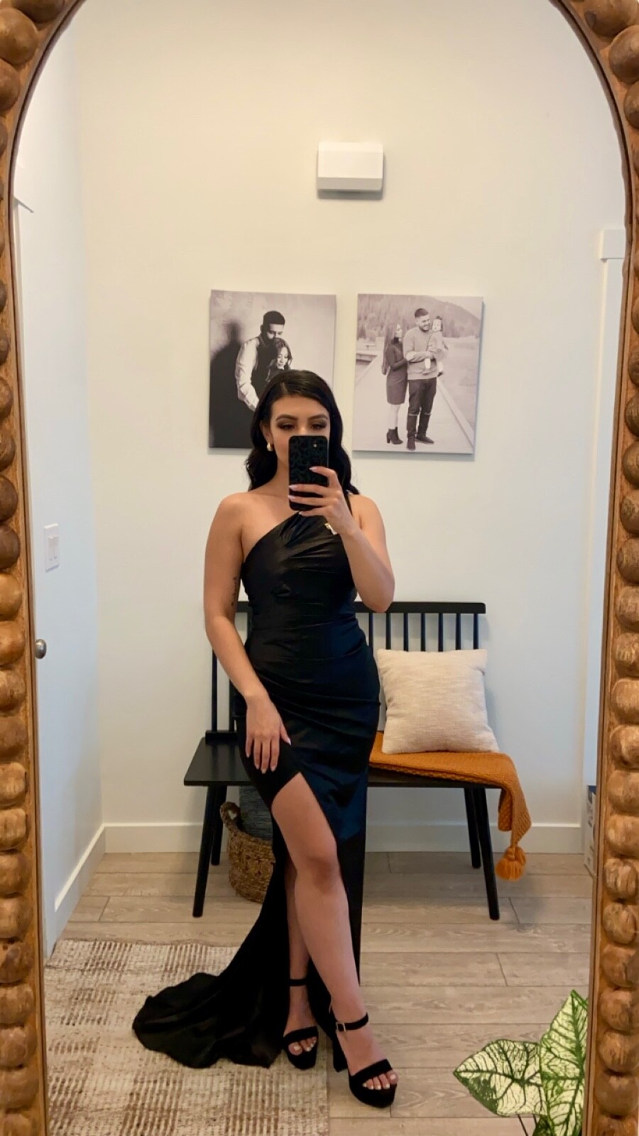 Long black dress- women size xs fits like small (Brand:Adyce)