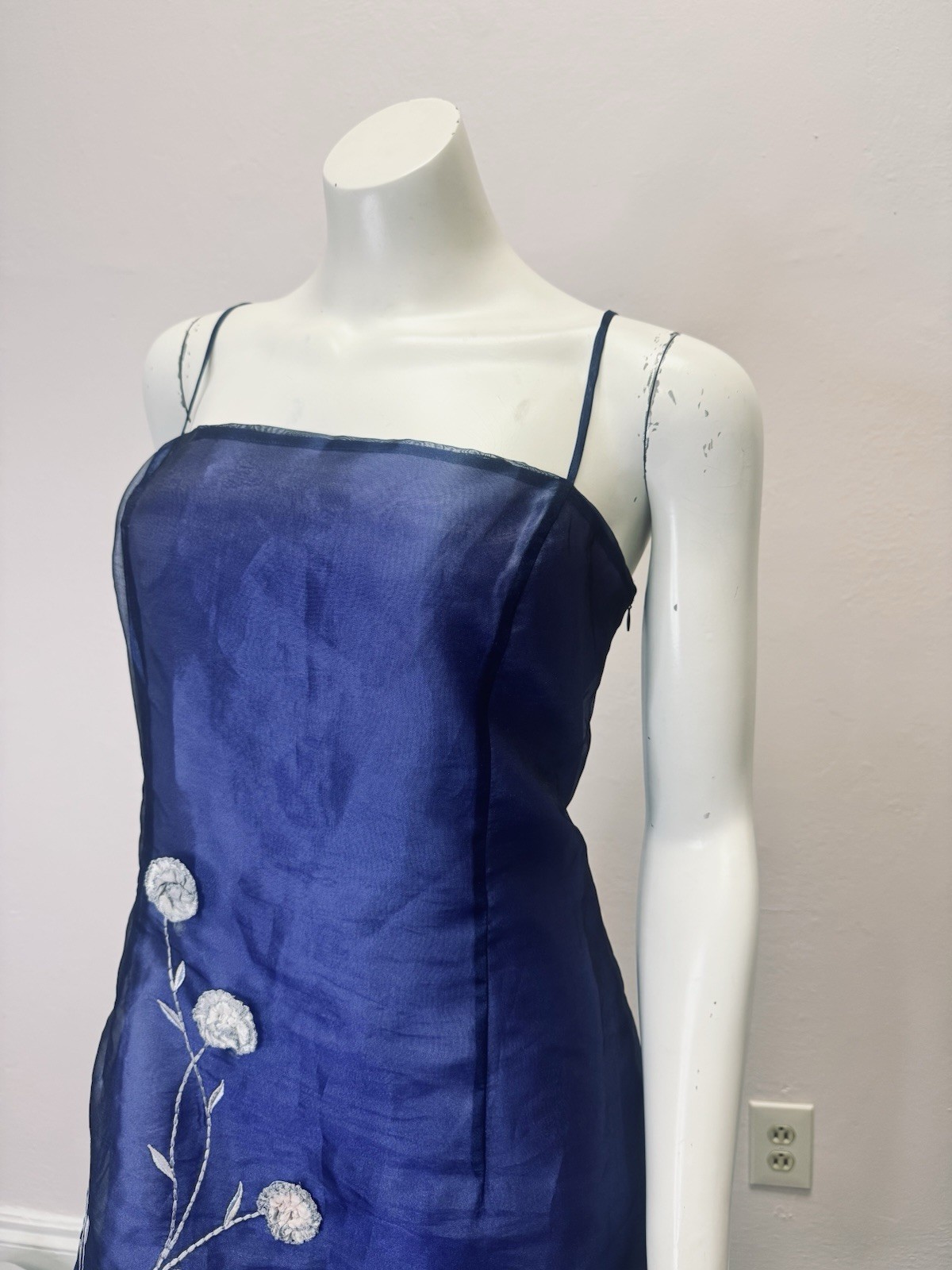 Vintage 90’s Prom Wedding Formal ABS Allen Schwartz Y2K Dress Size 14 Large