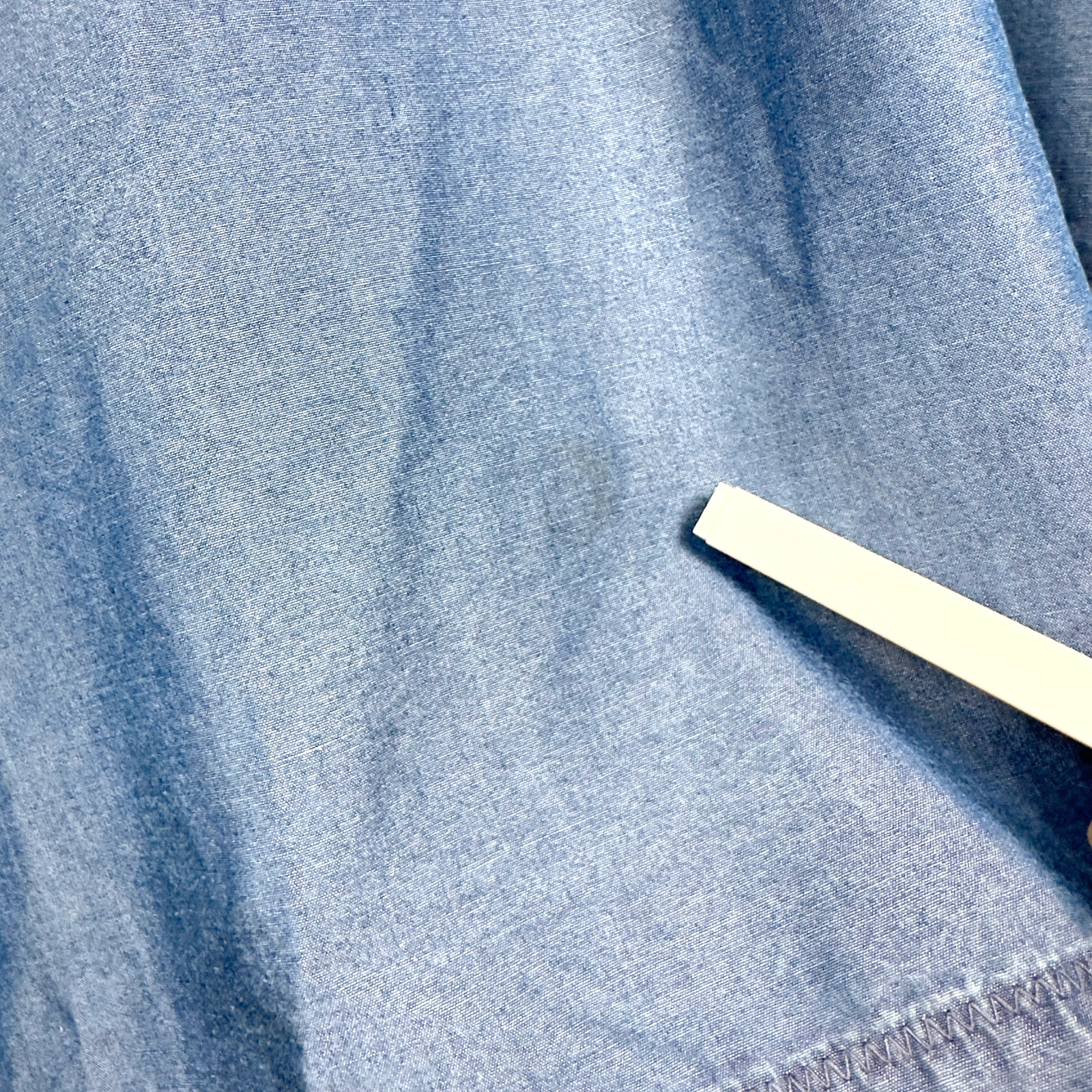 Comptoir des Cotonniers Lyocell Chambray Dress 38 S Blue Belted Minimalist