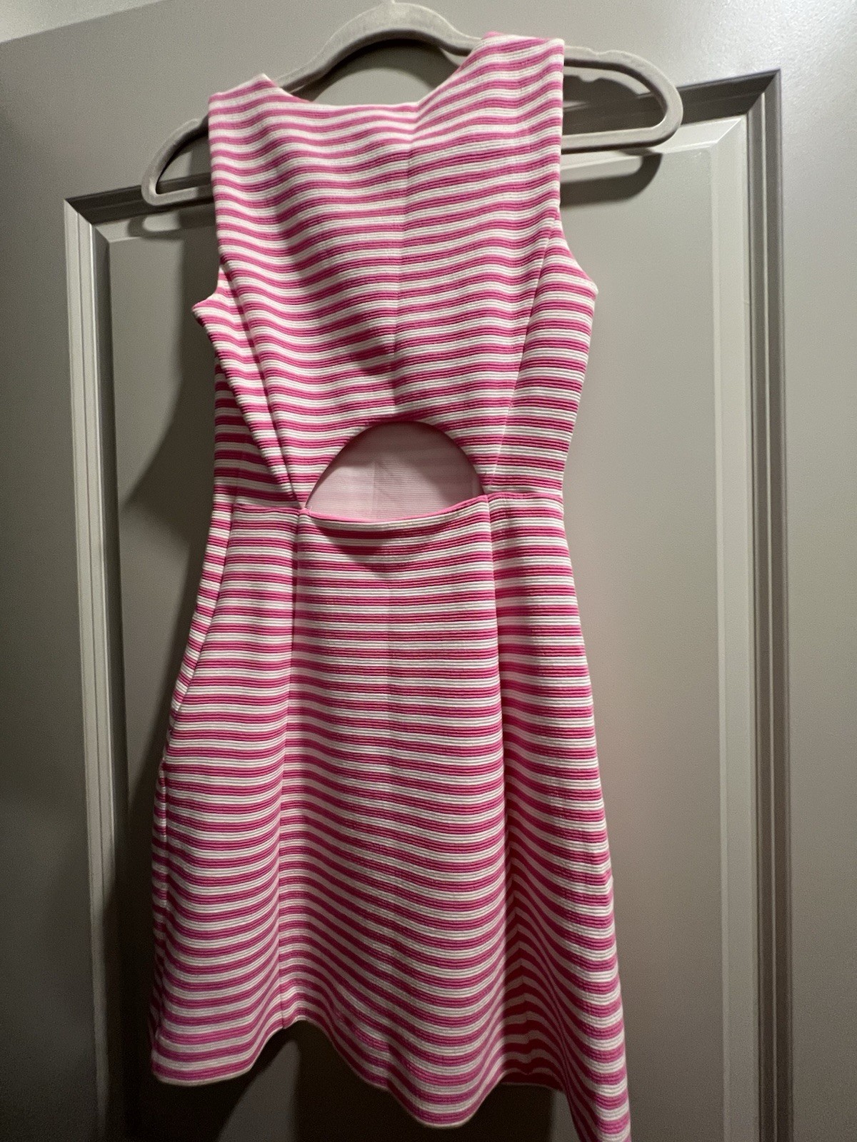 Lilly Pulitzer Pink & White Striped Sleeveless Dress Size XXS