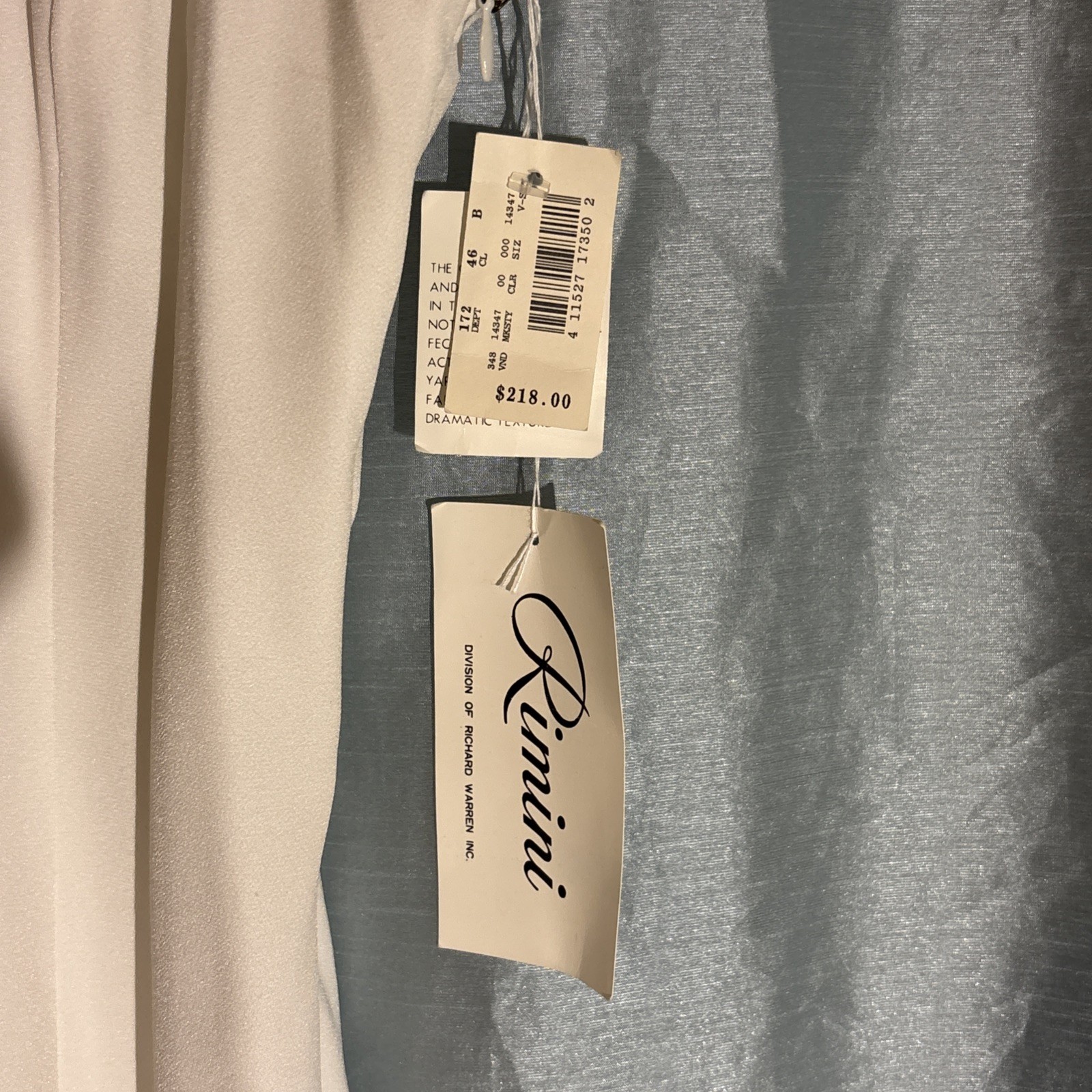 Rimini White Evening Dress with Lace Up Back Size 10 – NWT