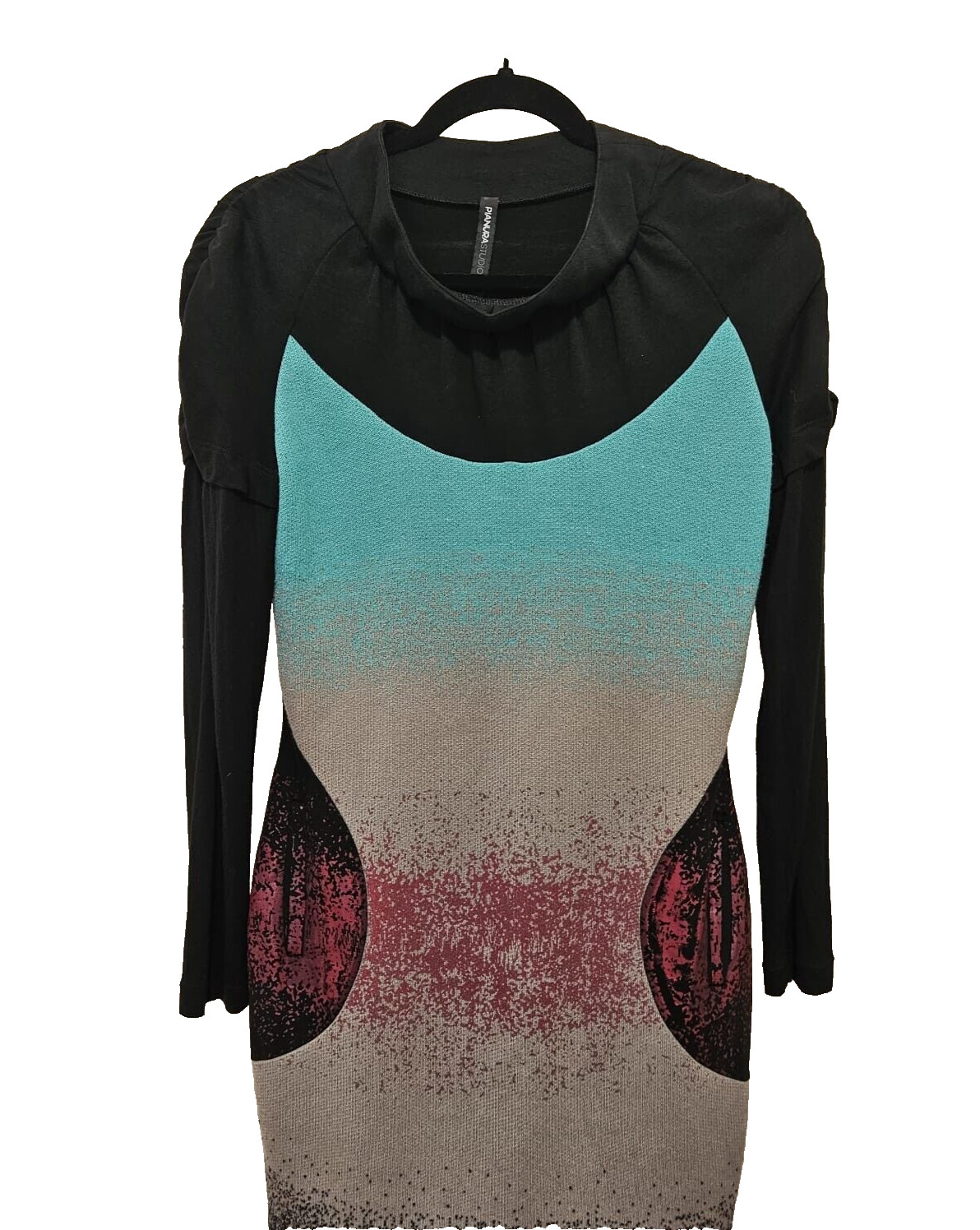 PIANURASTUDIO Dress Tunic Size 46 Long Sleeve Made in Italy RRP $500