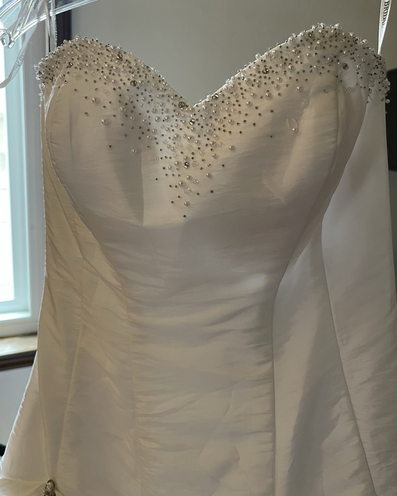 David’s Bridal Sweetheart Strapless Gown Wedding Debutante Quince Sz 4 Pick Ups