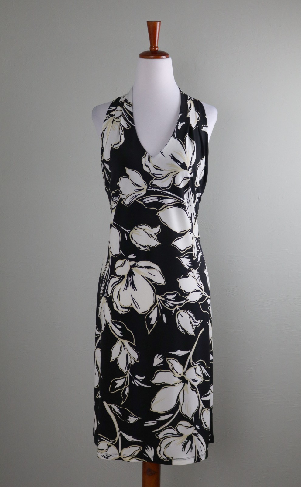 TOMMY BAHAMA $138 Slinky Stretch Shelf Bra Halter Tank Dress Size Medium