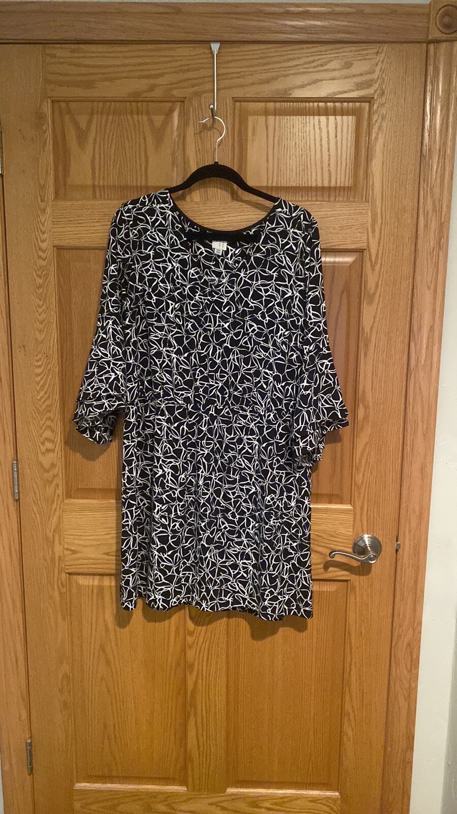 A.N.D. Ea Wy EUC woman’s black white dress XXL 2x