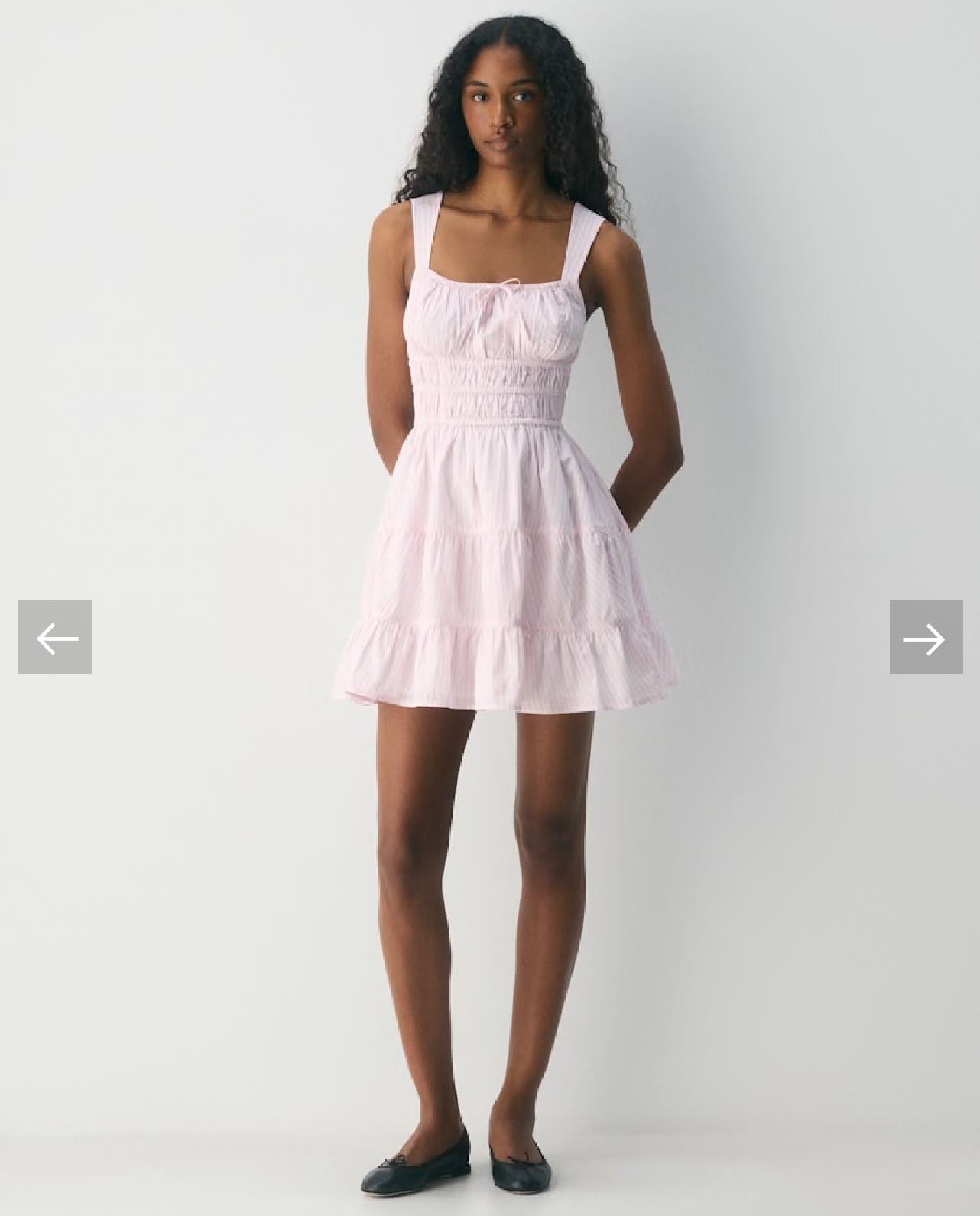 Aritzia Sunday Best Martine Poplin Dress in Pink