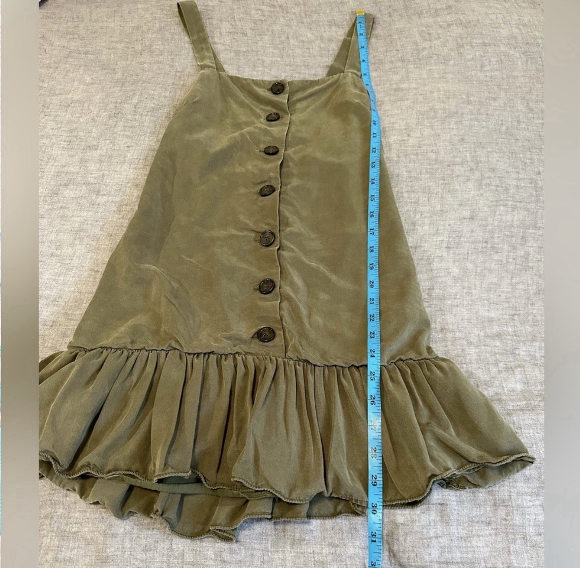 Lovers + Friends Chase Button Front Sleeveless Mini Dress Size XS