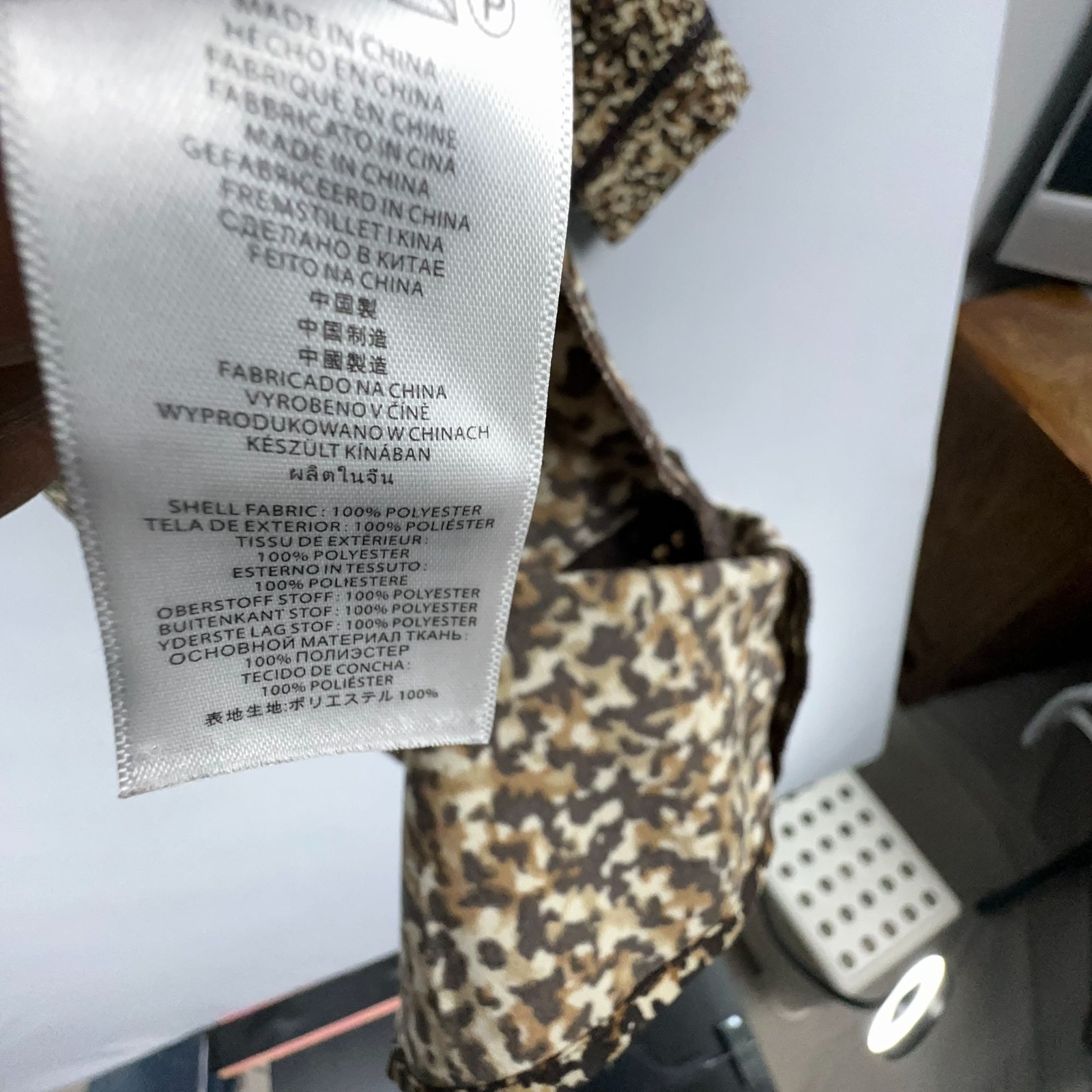 Michael Michael Kors Tunic Dress Size Small Leopard Print Tassel Tie V Neck