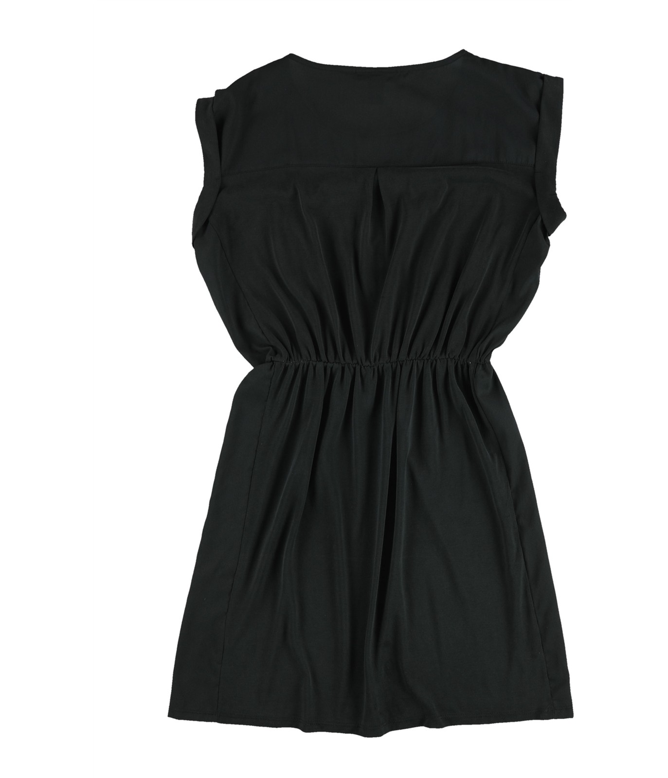 bar III Womens Cuffed Shift Dress, deepblack, XS