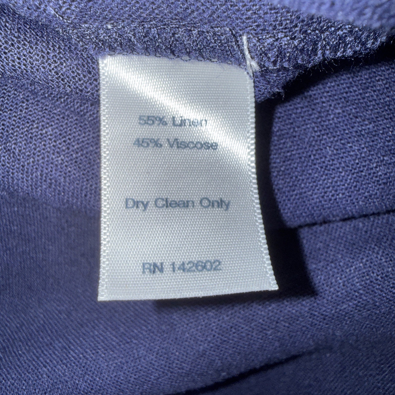 Sail to Sable Navy Blue linen Gold Embroidered Collar Cuff Tunic Dress Sz L EUC