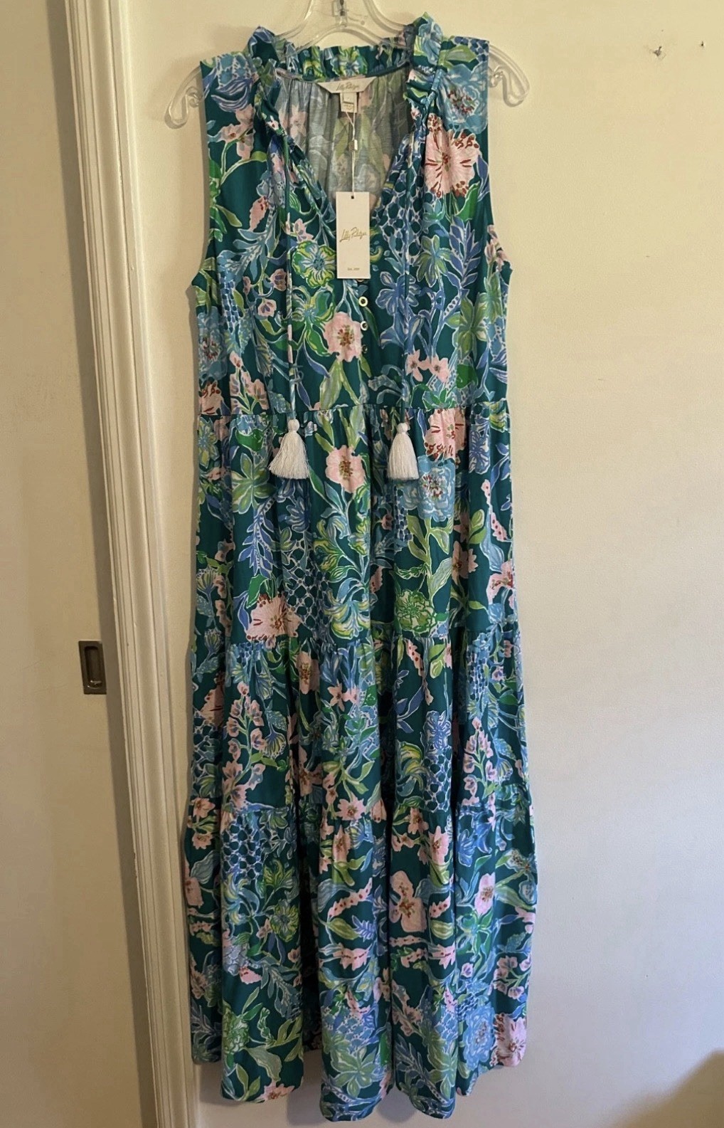 NWT Lilly Pulitzer MALONE MAXI DRESS Hot on the Vine size L