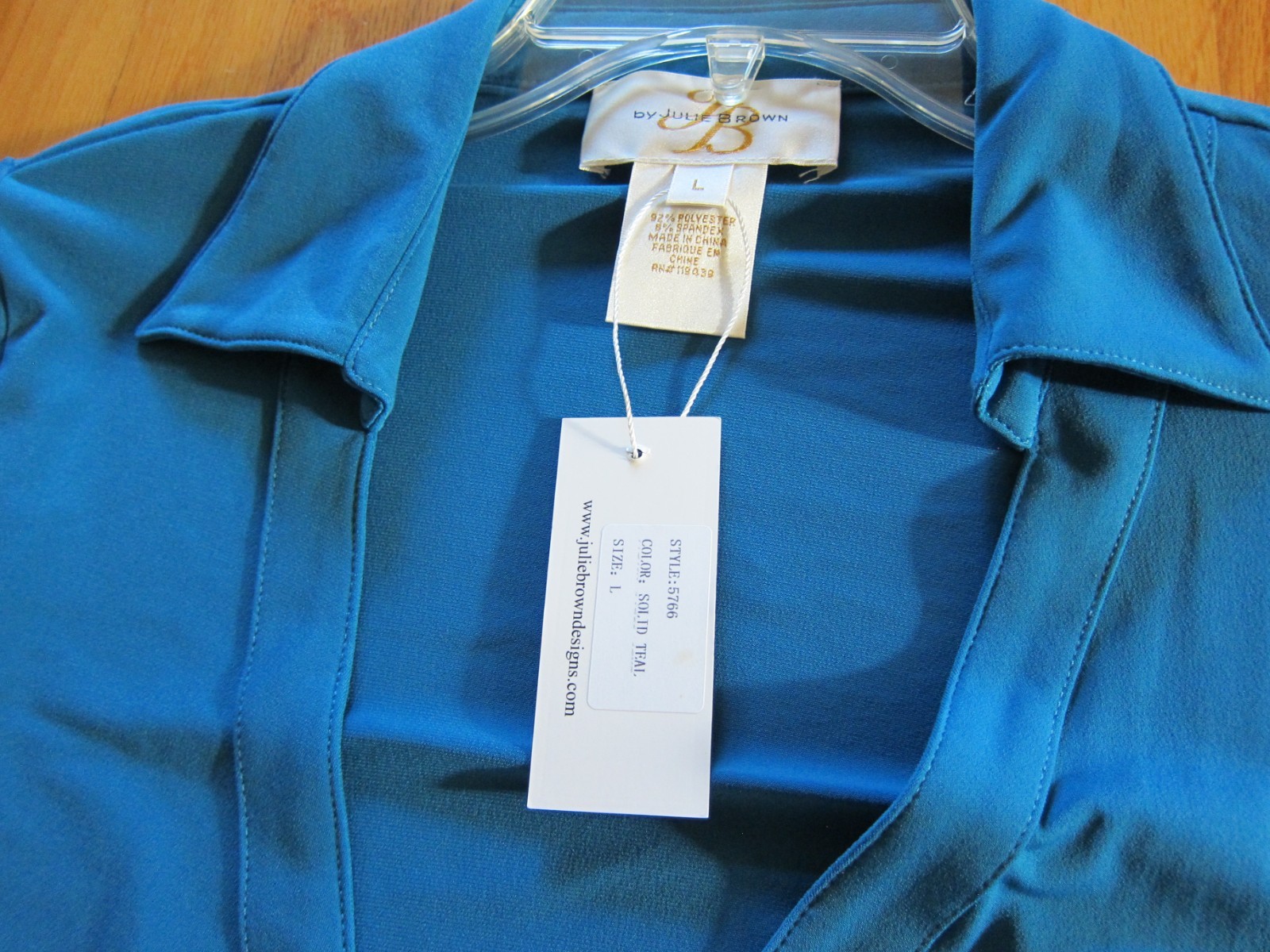 JB BY JULIE BROWN BLUE TEAL DRESS Large NEW