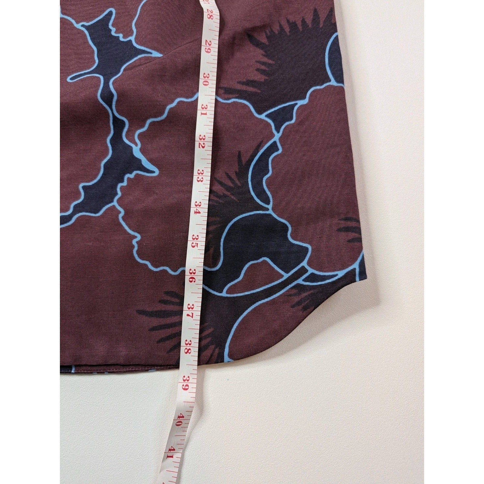 Jil Sander Navy Abstract Print Sheath Dress 34 XS Burgundy Blue Made in Italy