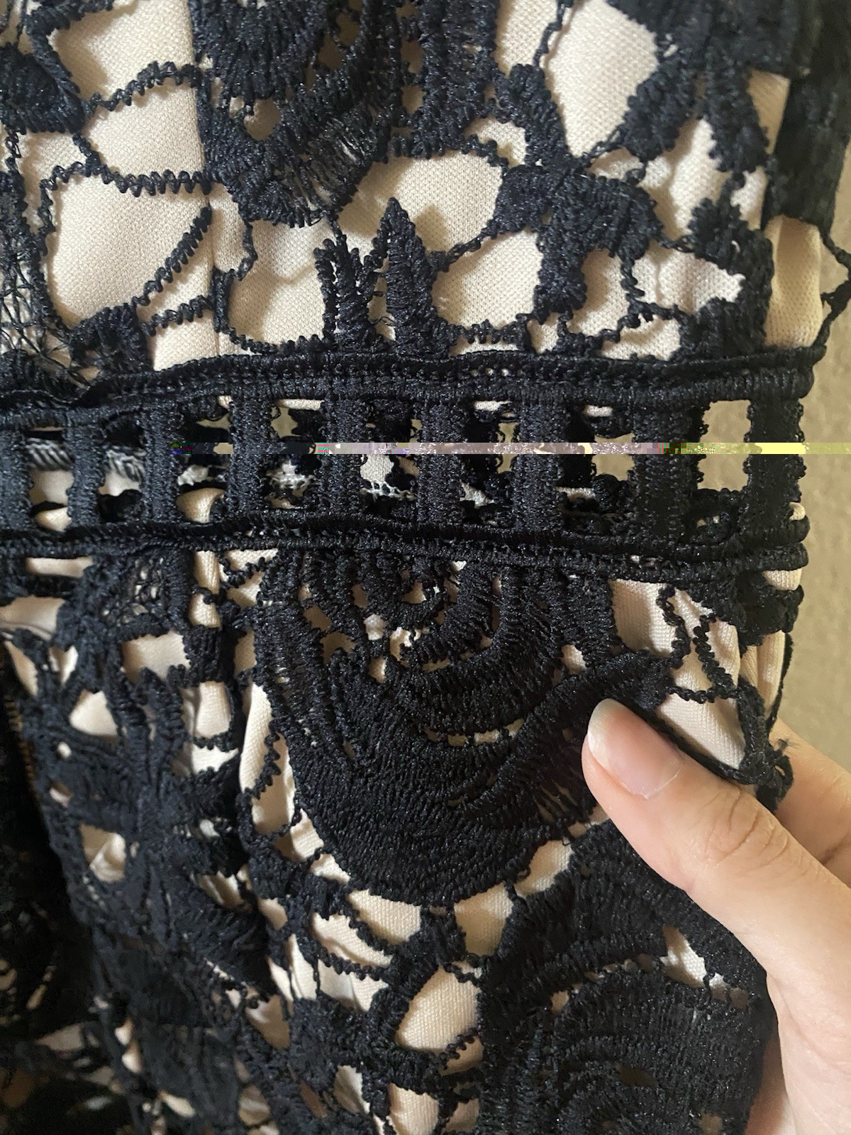 Love By Design Black Lace Midi Cocktail Dress Size XXS