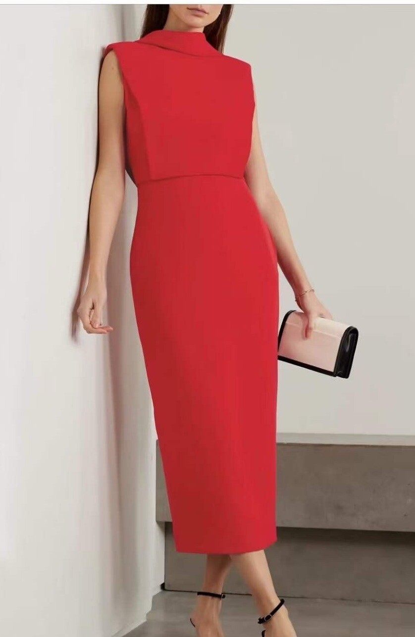 roland mouret Cadi MIDI Dress $1100 UK 12, US 8