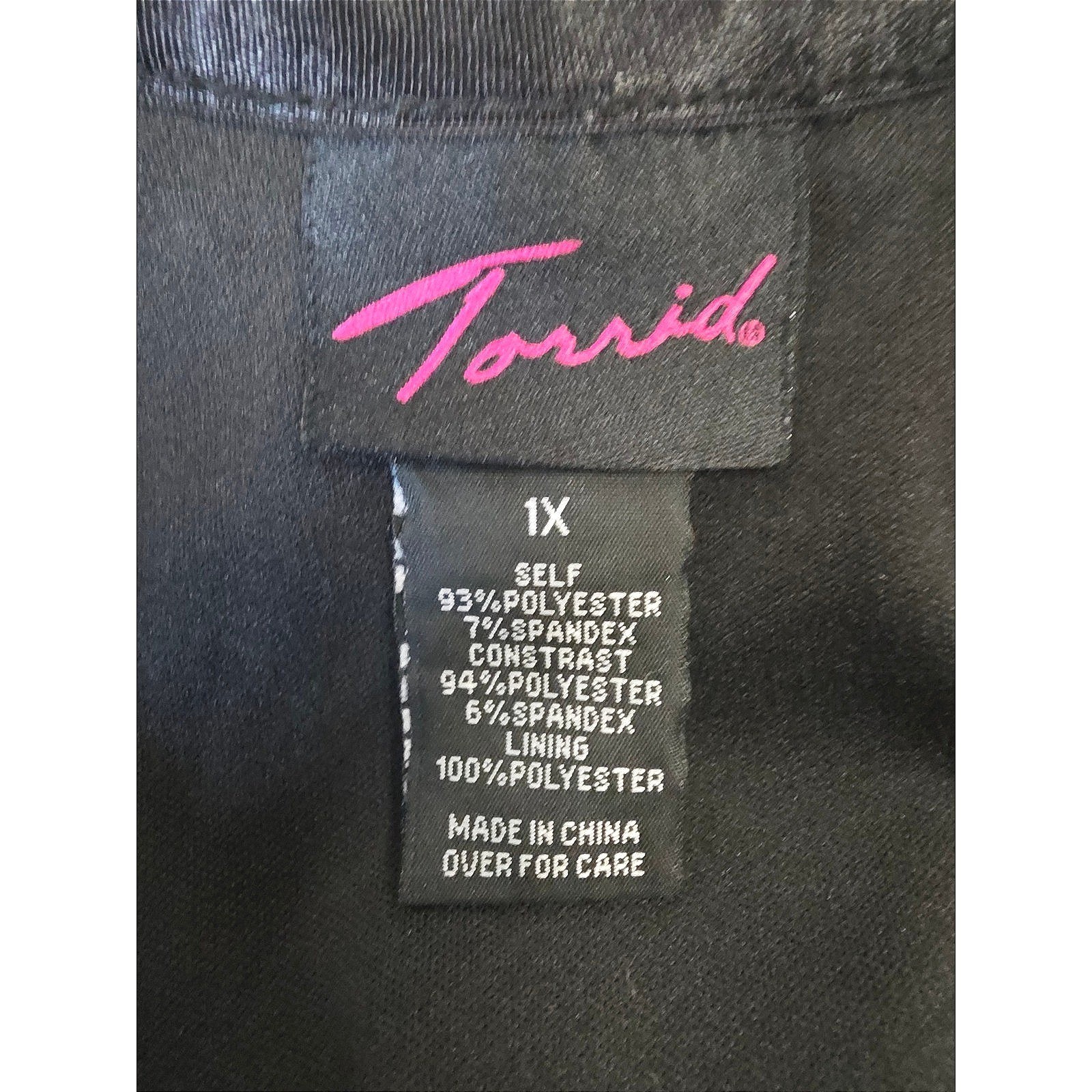 Torrid Rose/Pink Sequin Black Body Con Bandage Cami Dress SZ 1X Adjustable Strap