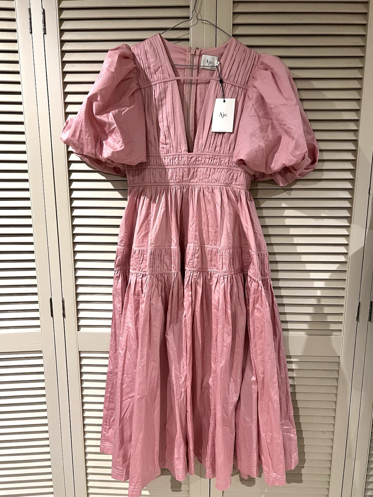 New! Versatile AJE “Falling Water” Midi Dress – size 10