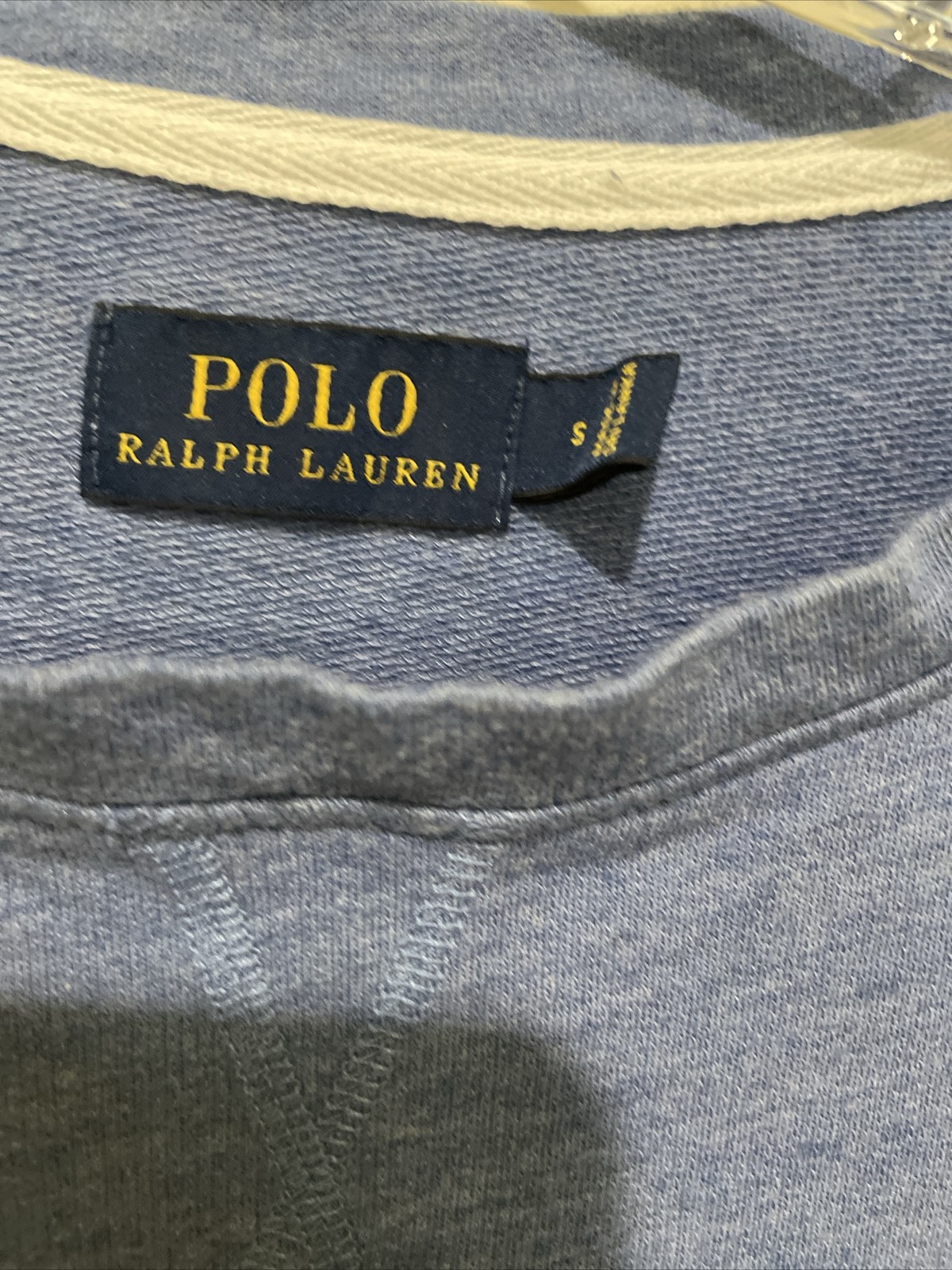 Polo Ralph Lauren Big Pony Pockets Blue Tee Shirt Lounge Shift Dress Small