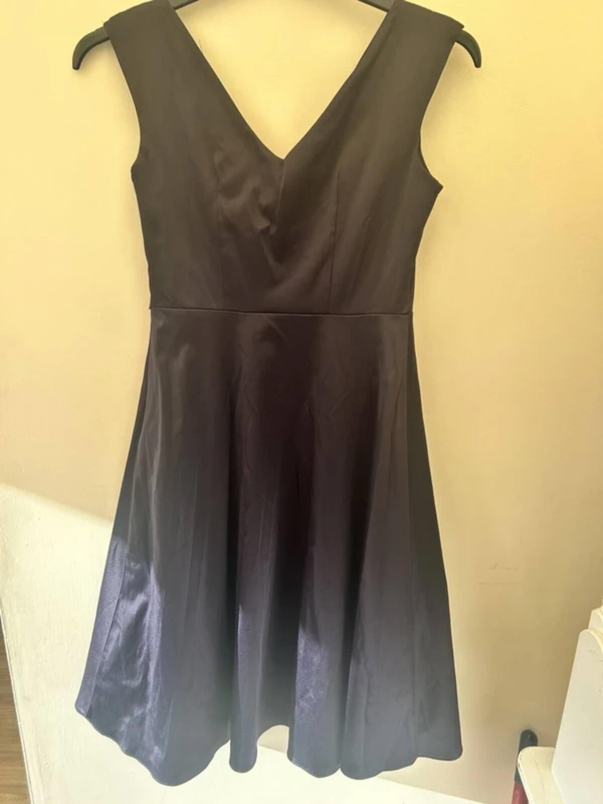 Principles Petite High Waist Low Neck Dress in midnight black size 8