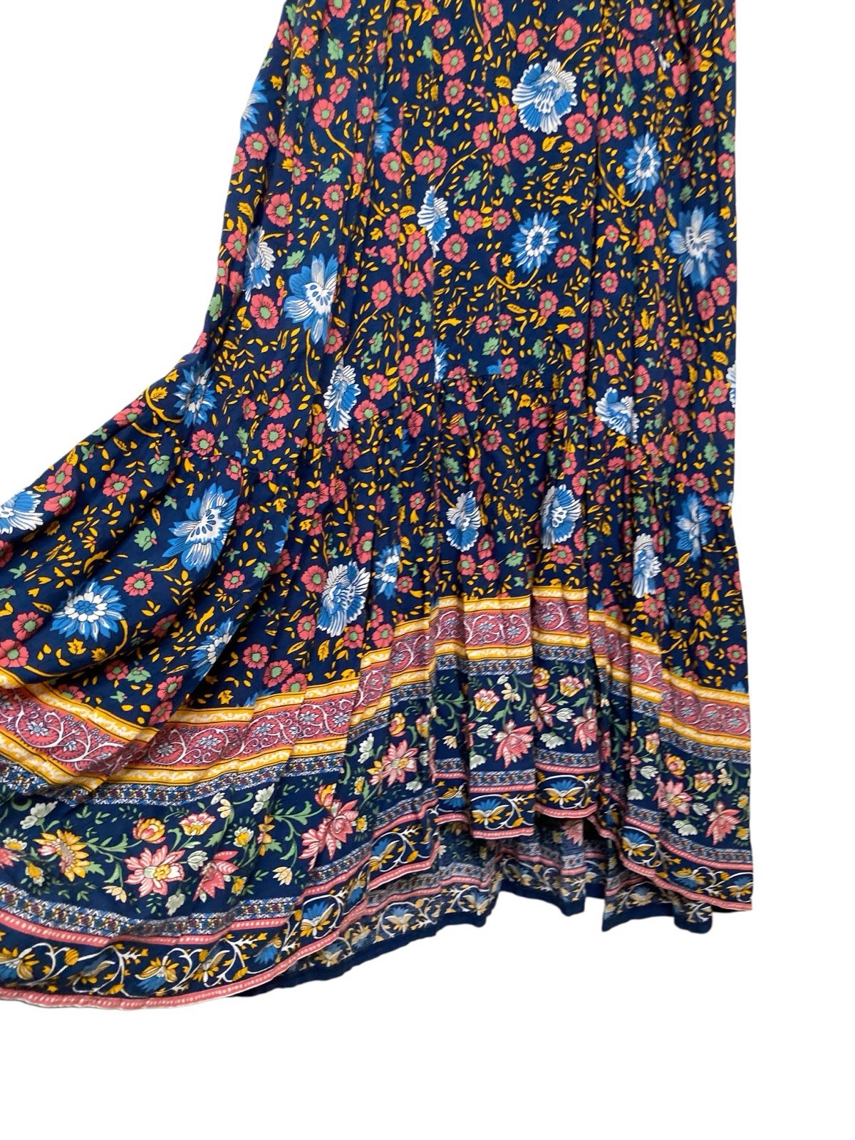 Free People + Spell and the Gypsy Collective Folk Town Floral Boho Maxi Dress L