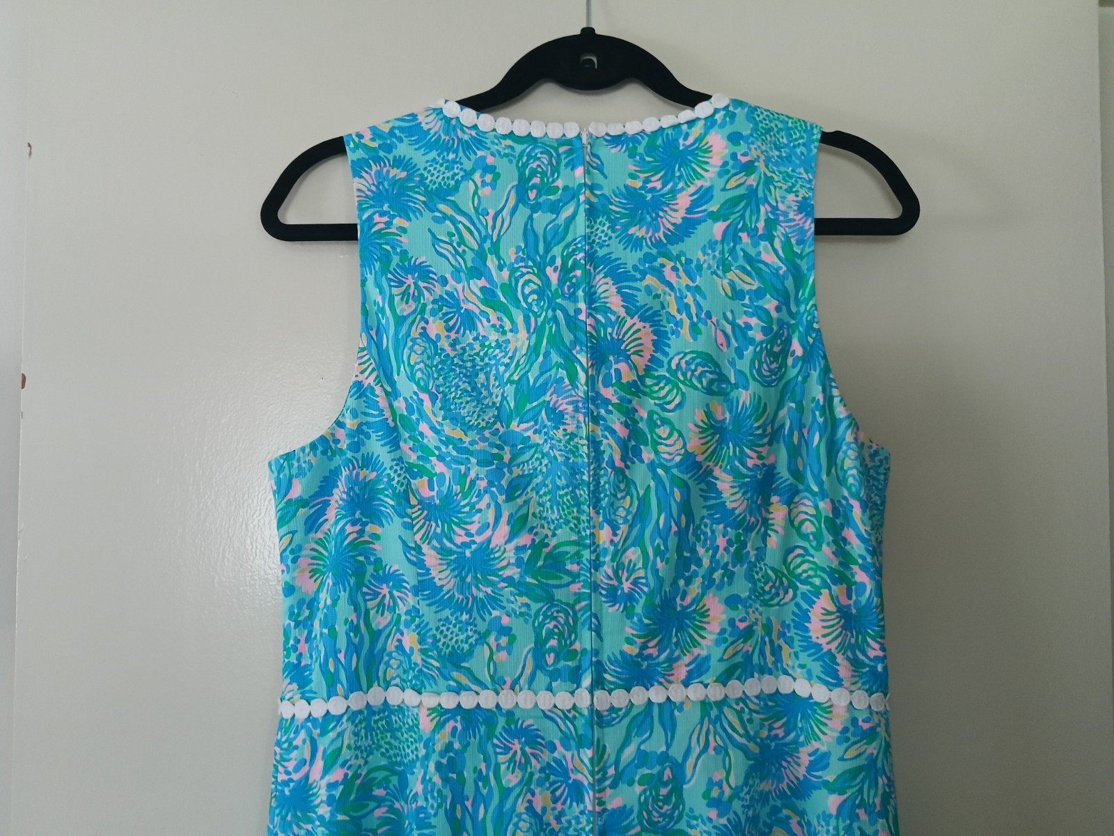 Lilly Pulitzer Women’s AshlerMaxi Dress Sleeveless Round Neck Lace Zip Size 8