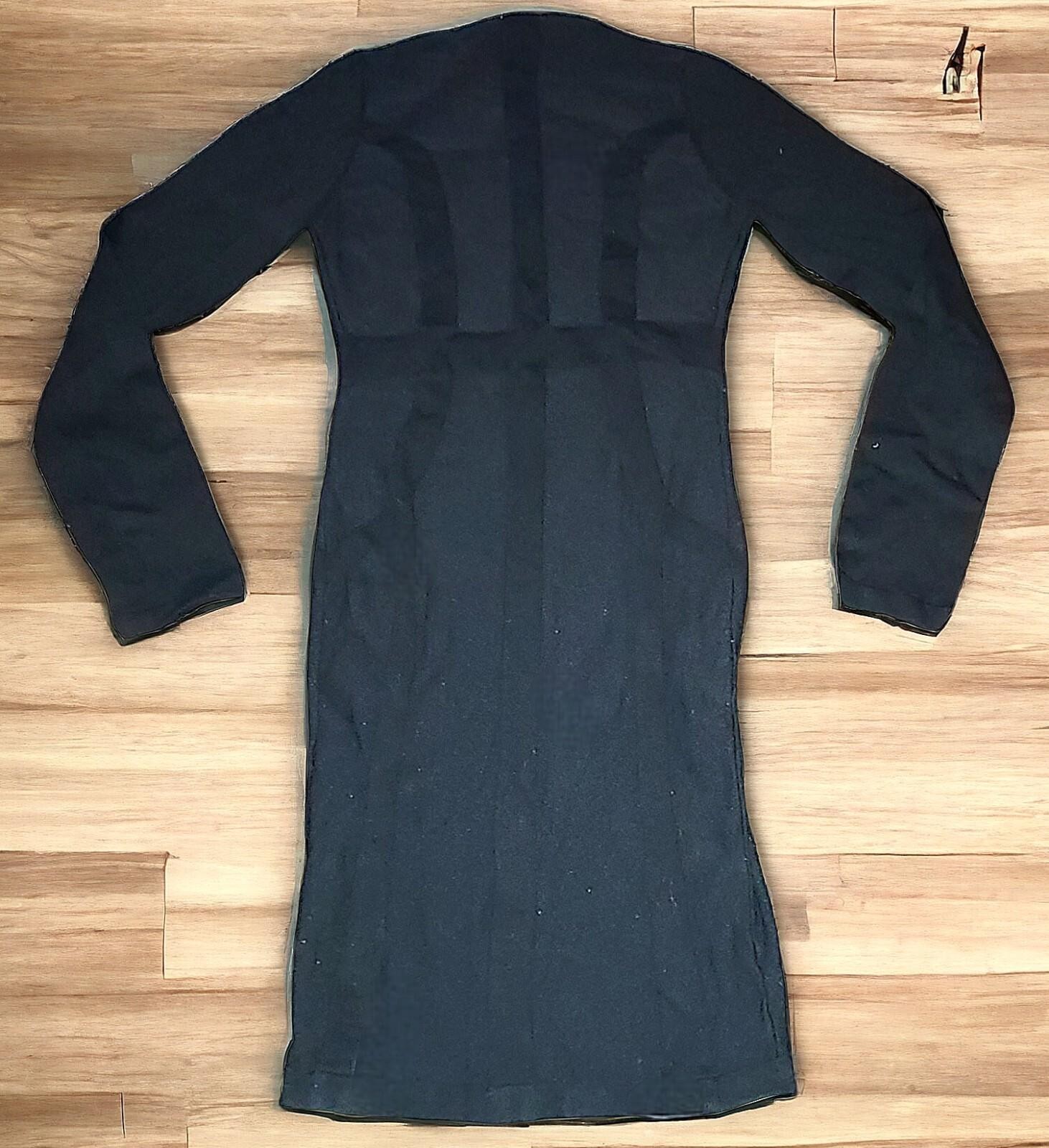 HERA Collection Black Longsleeve Pix Zipper Dress Women – Size Small