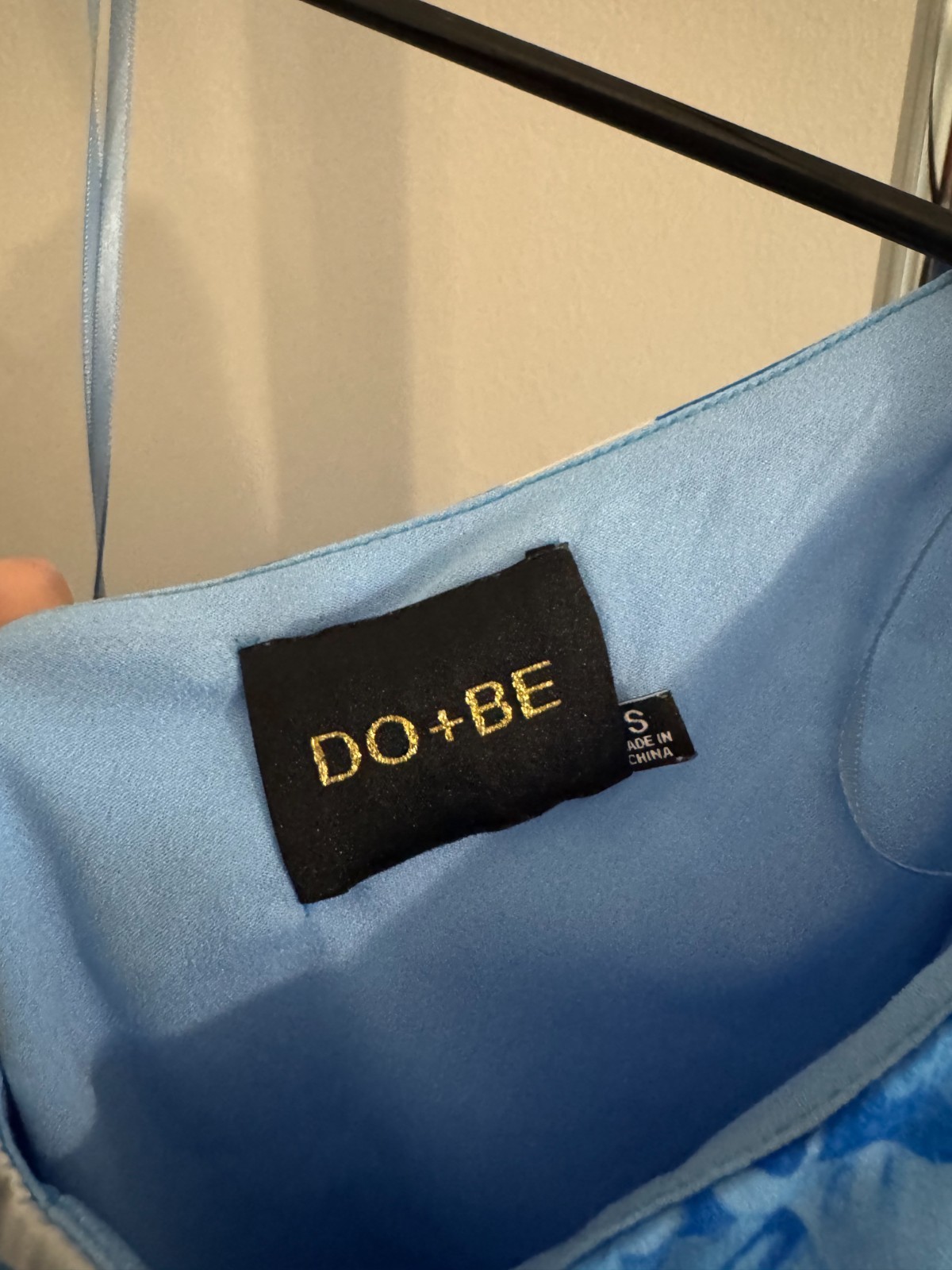 DO+BE Blue Tropical Print Dress I Size S