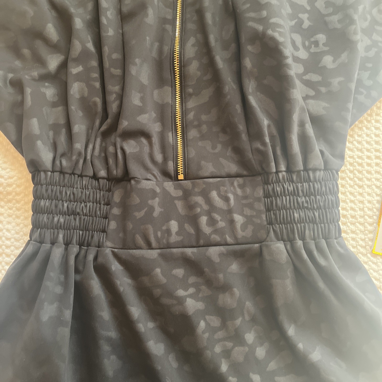 EMILY MCCARTHY MIDNIGHT CHEETAH Pullover Dress with pocket Sz XXS NEW With tags
