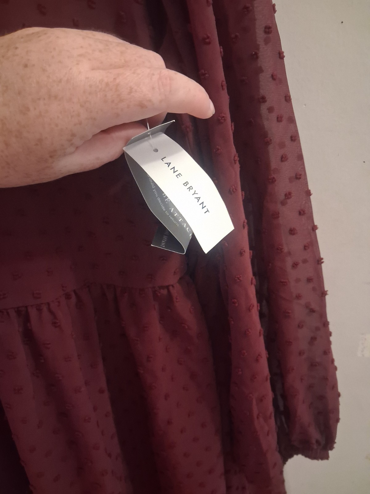 Lane Bryant RB CF Slit Stand Collar Swing Dress. New with Tags Size 14