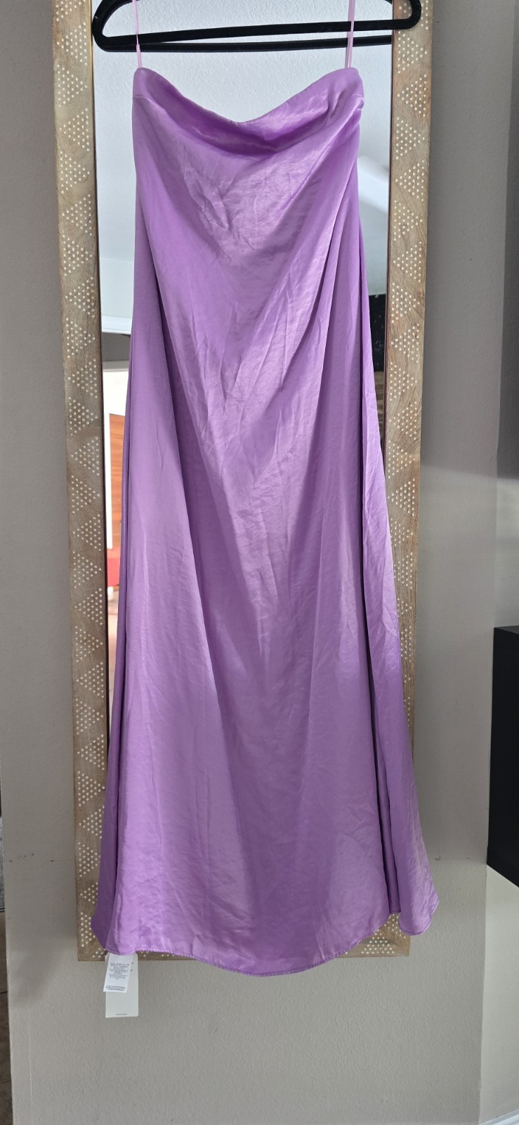 Abercrombie & Fitch satin strapless maxi dress