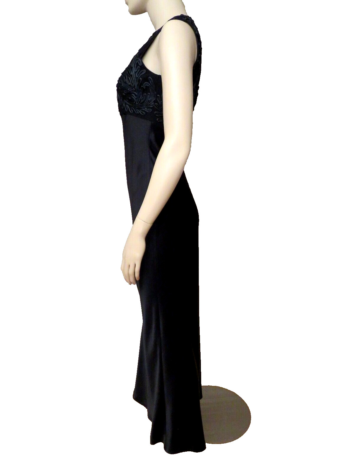 Carmen Marc Valvo Gown Maxi Dress Size 4 S Embroidered Neiman Whimsigoth Fairy