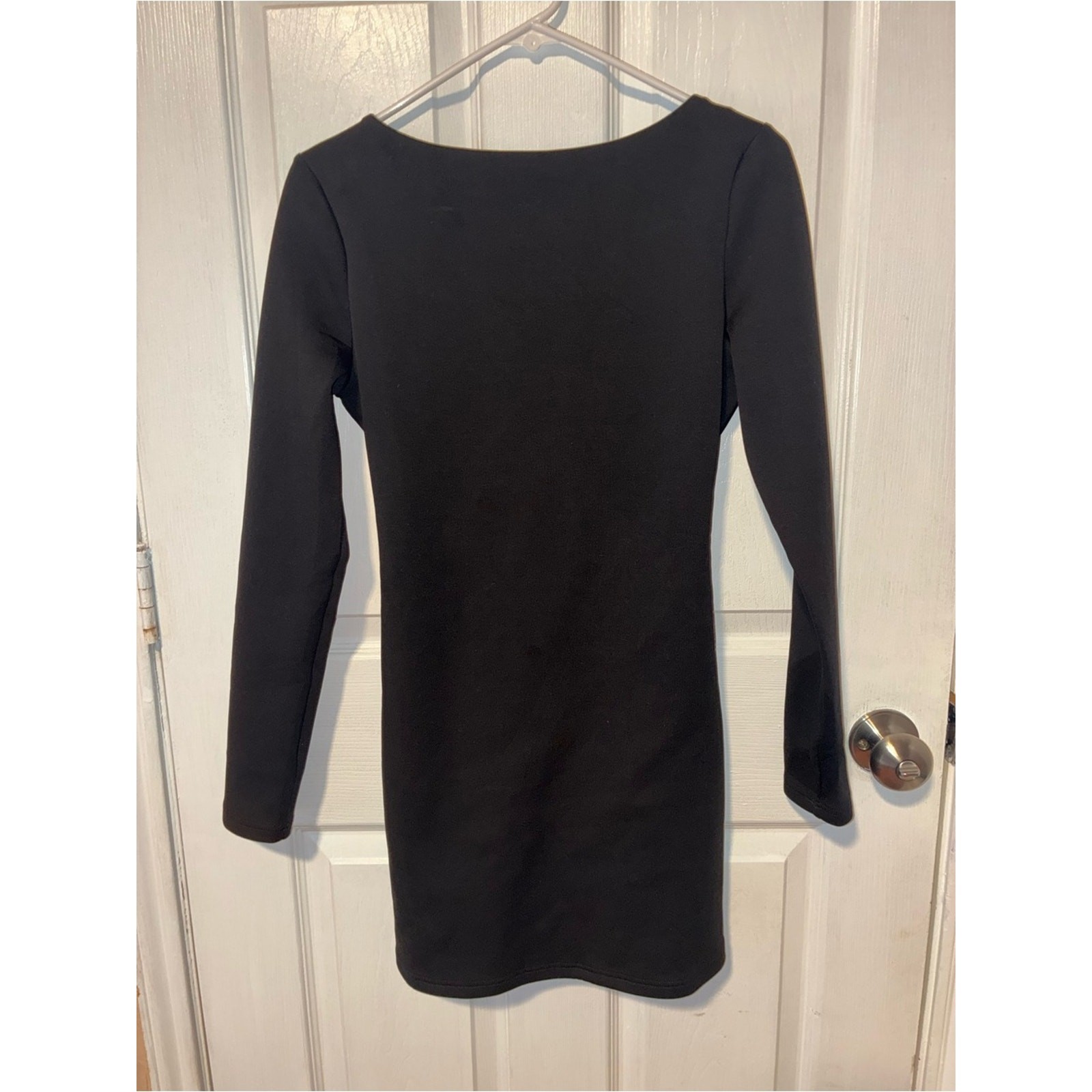 Thea mini dress Black RunAway The Label Long-Sleeve Open-Back Crisscross Straps