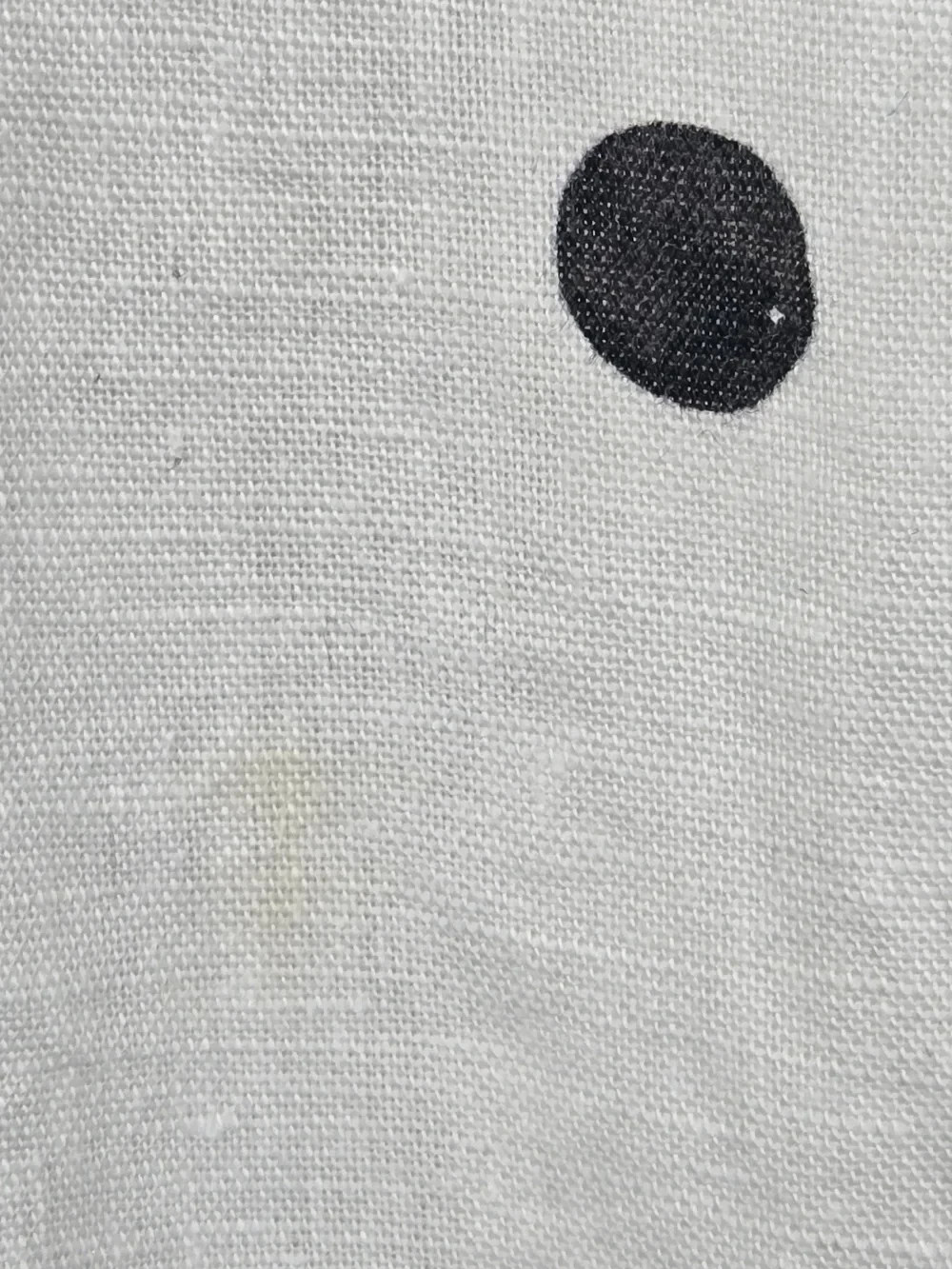 Brooke Wright Nancy Linen Cotton Polka Dot Shift Dress Lined Women’s Medium