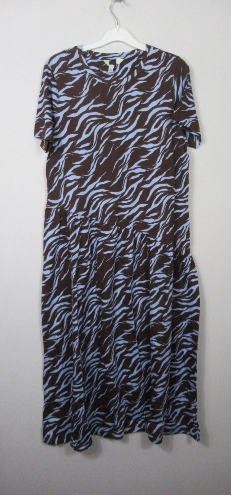 Marks & Spencer Womens Cotton Animal Print Midi Jersey T-Shirt Dress Size 8 – 20