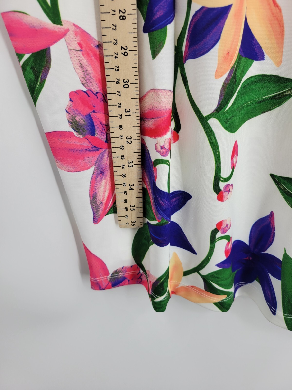 Alexia Admor Dress Womens Large Floral Cap Sleeve Scuba Hi Neck Artsy Sheath