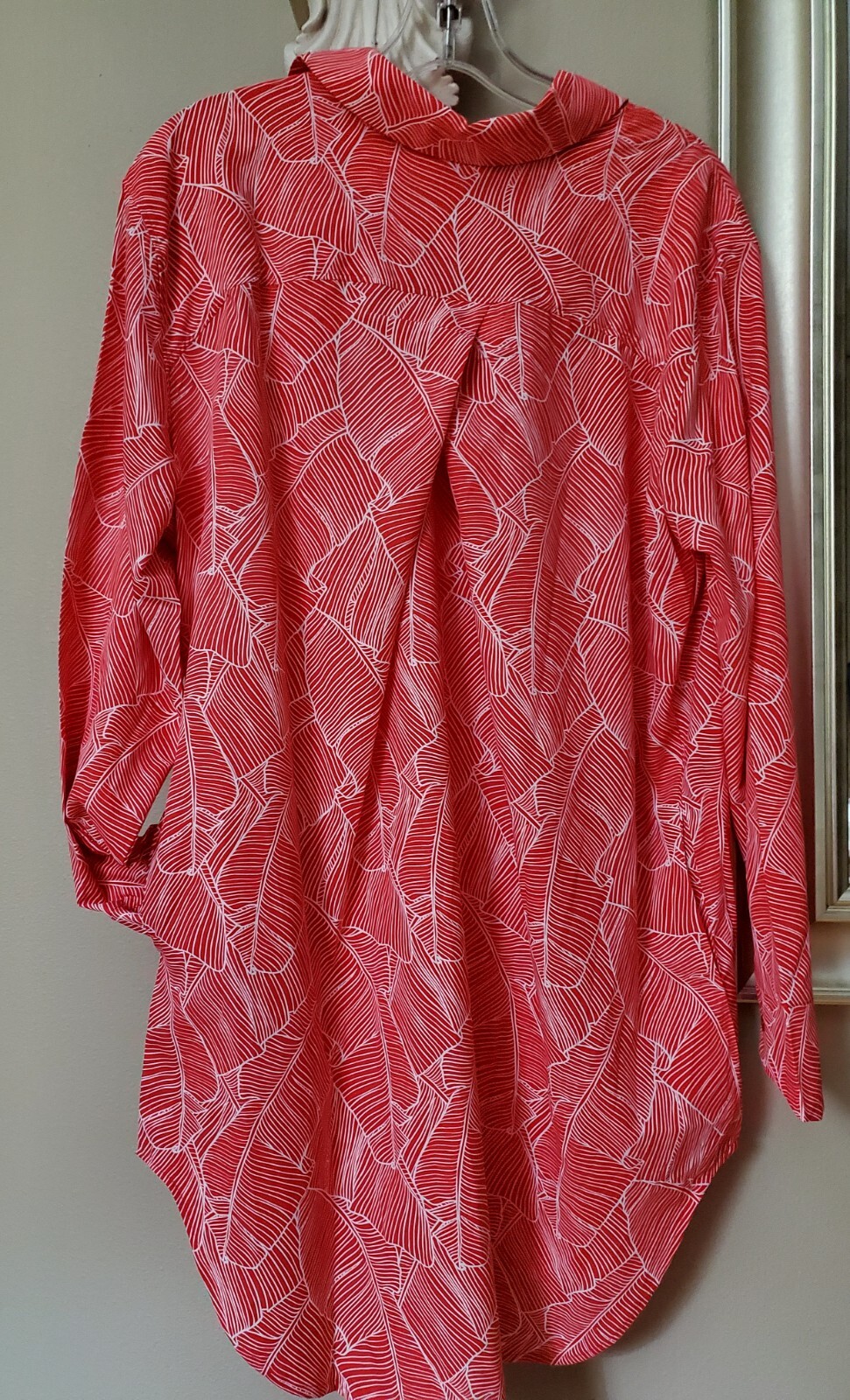 COOLIBAR Dress TOP LARGE UPF 50+ Beach Outdoor Pockets Relaxed Fit