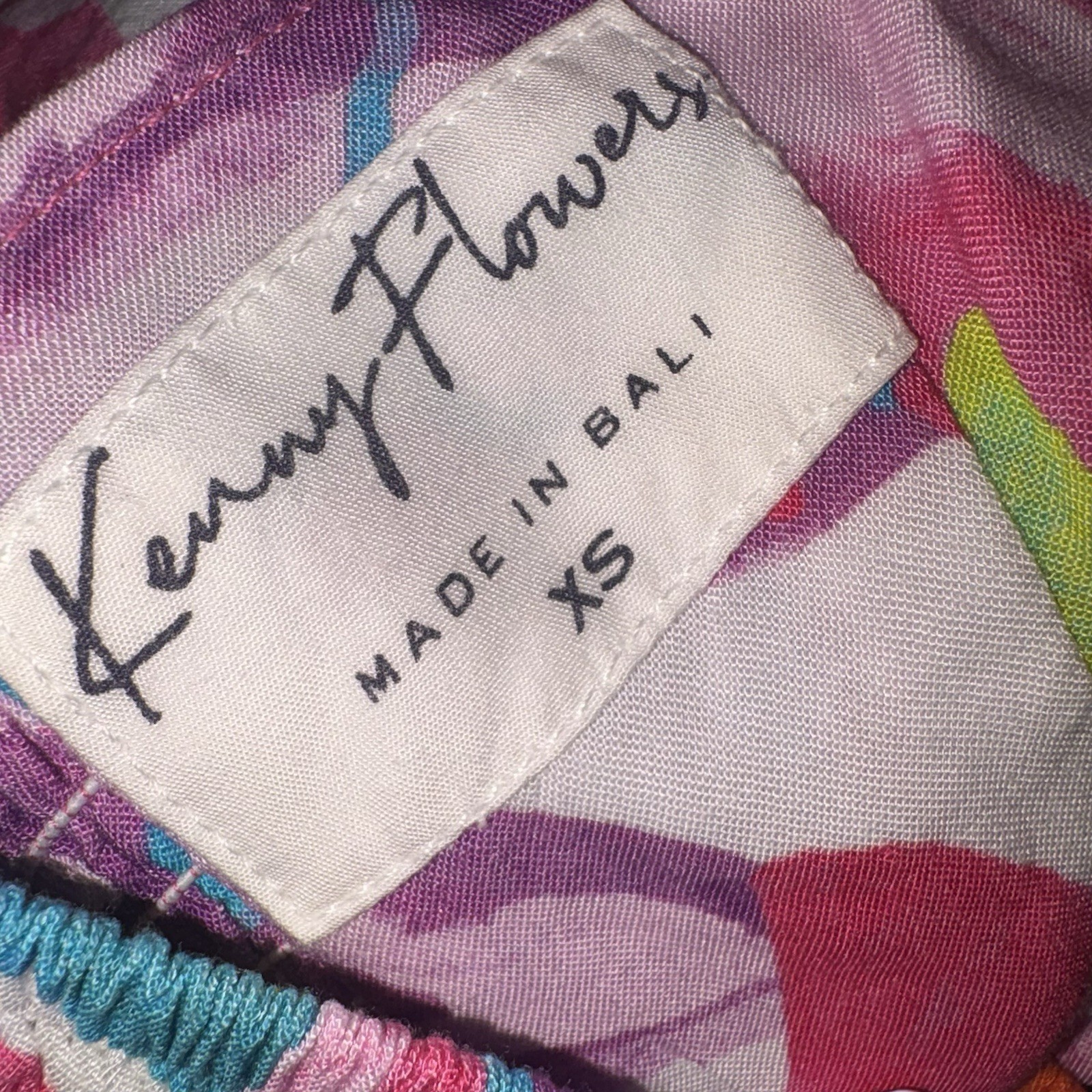 Kenny Flowers Tropical Floral Print Strapless The Kona Bandeau Maxi Dress XS