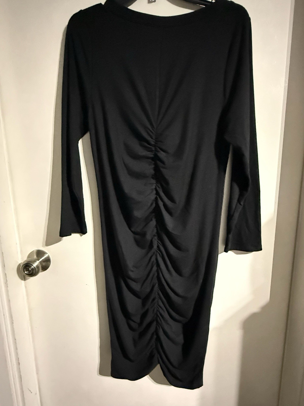 NWOT Women’s TORRID Mini Ruched Jersey Bodycon Black Dress Size 0
