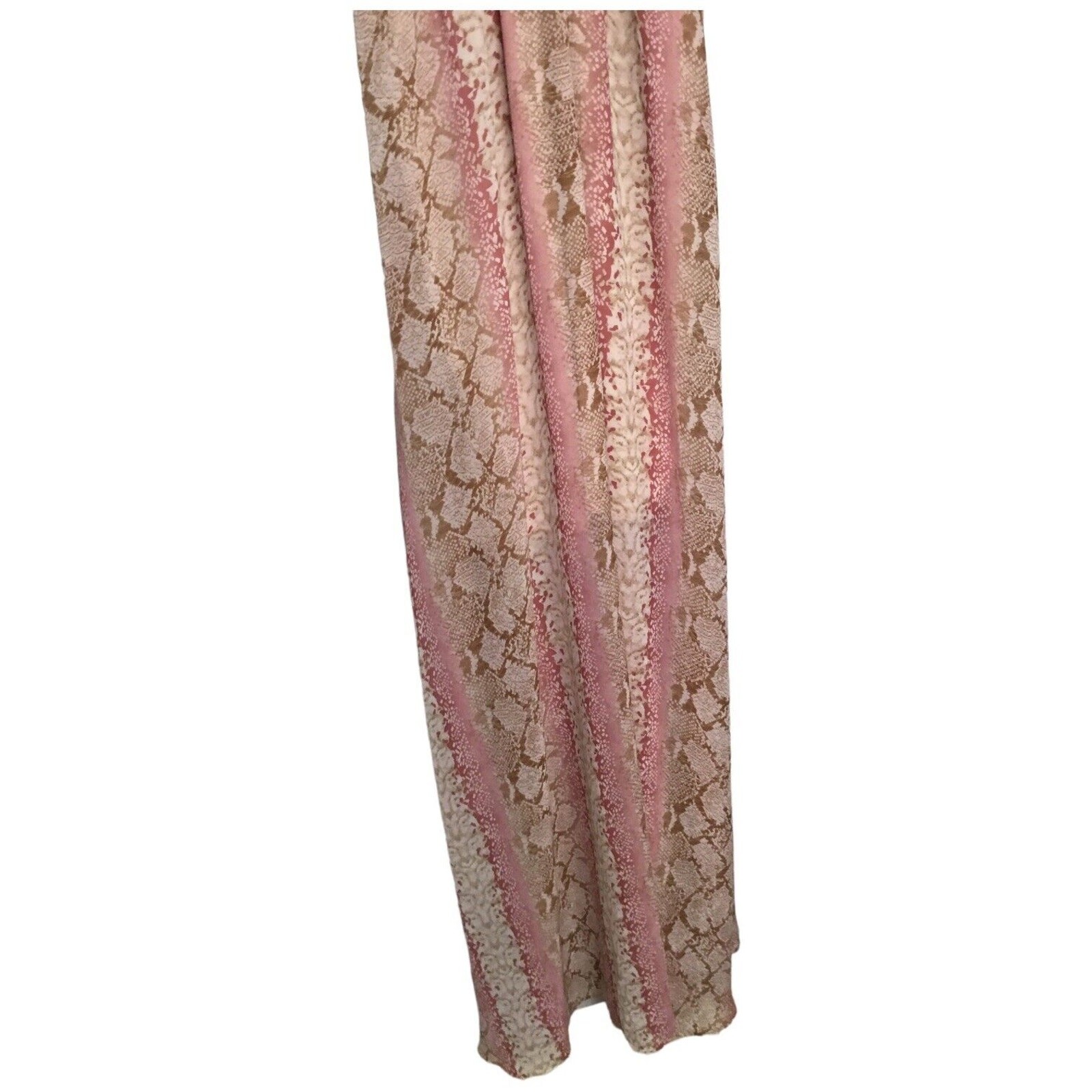 She Sky Maxi Dress Womens Medium Pink Snake Sheer Fairycore Whimsigoth Boho