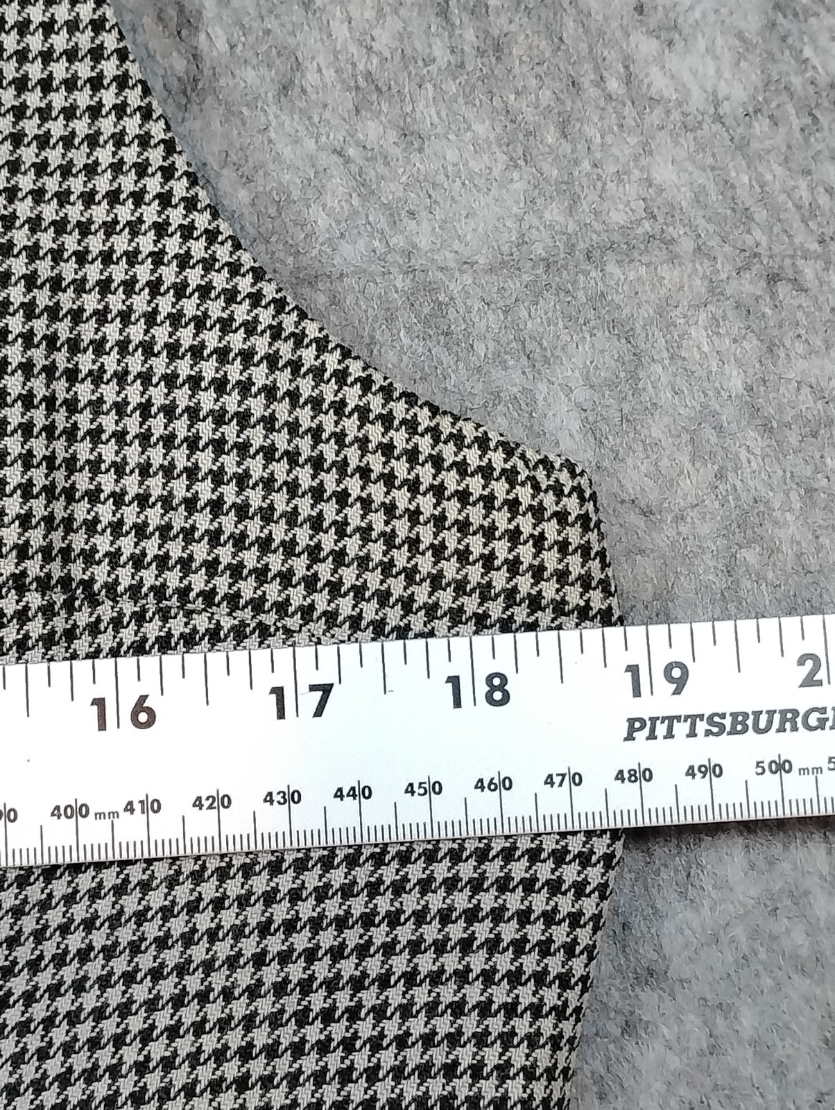 VTG Talbots Dress Sz 10 Houndstooth USA Wool Button Front Workwear Classic
