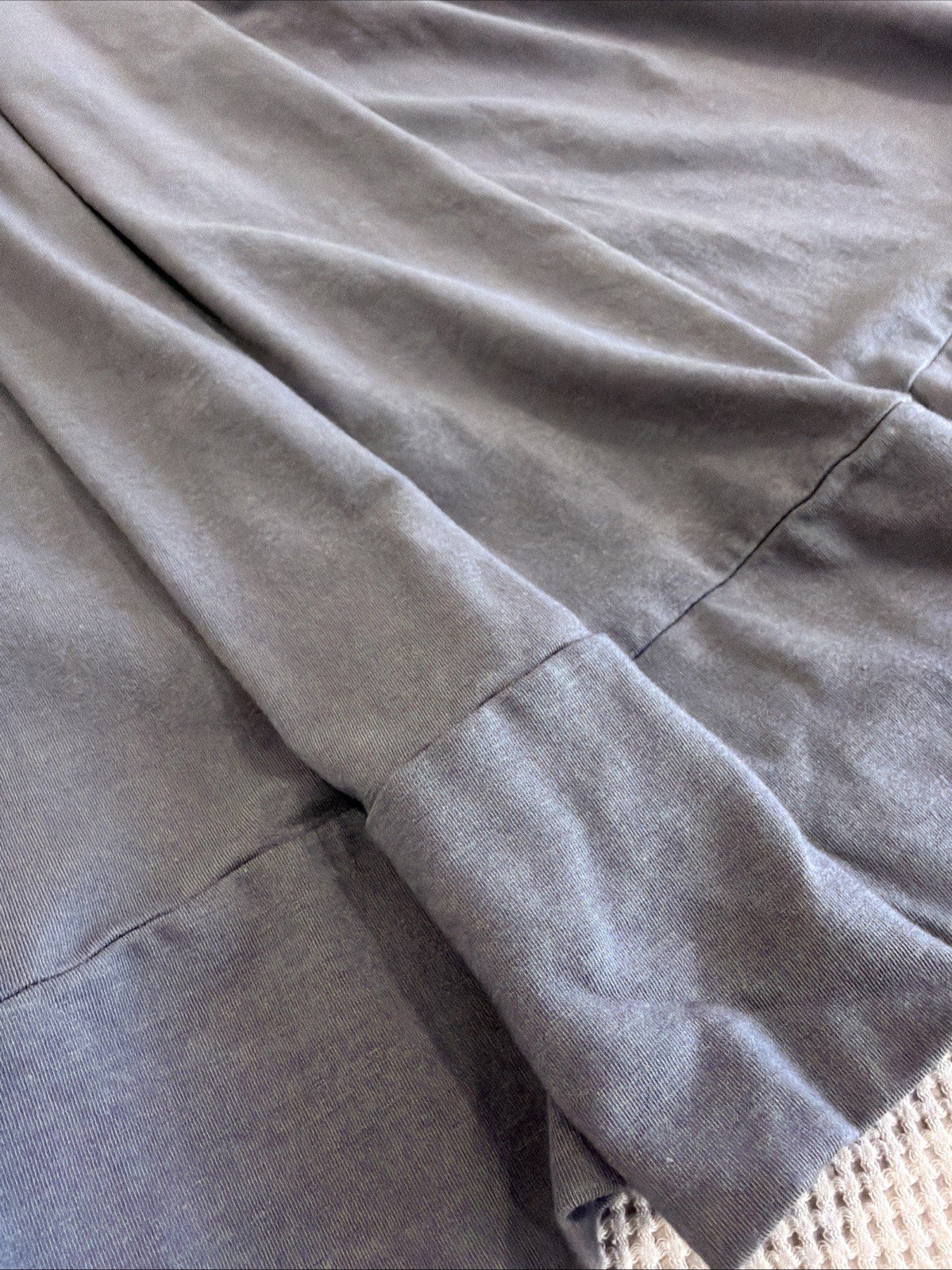 Splendid Gray Long Sleeve Pleated Scoop Dress Size XS￼￼￼