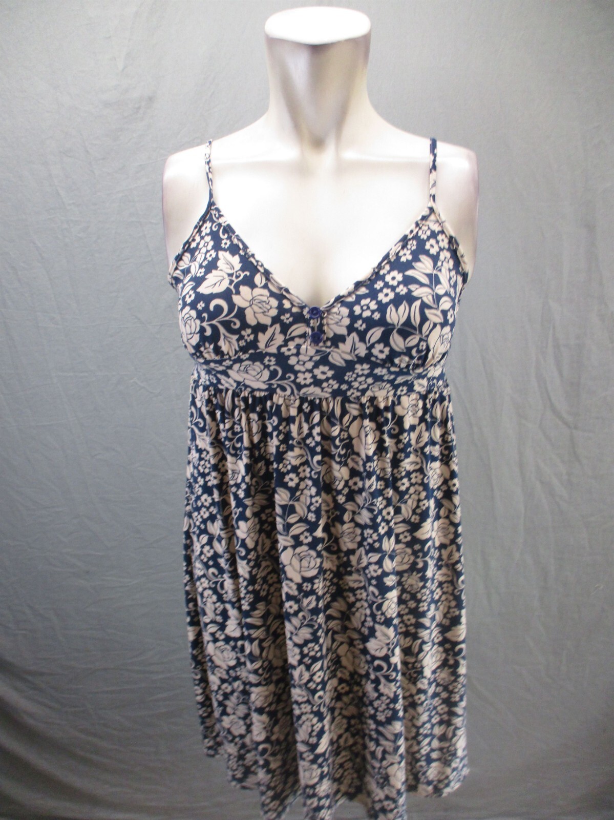 MOSSIMO Size S Womens Multicolor Floral Open Back Short Flowy Cami Sundress 471