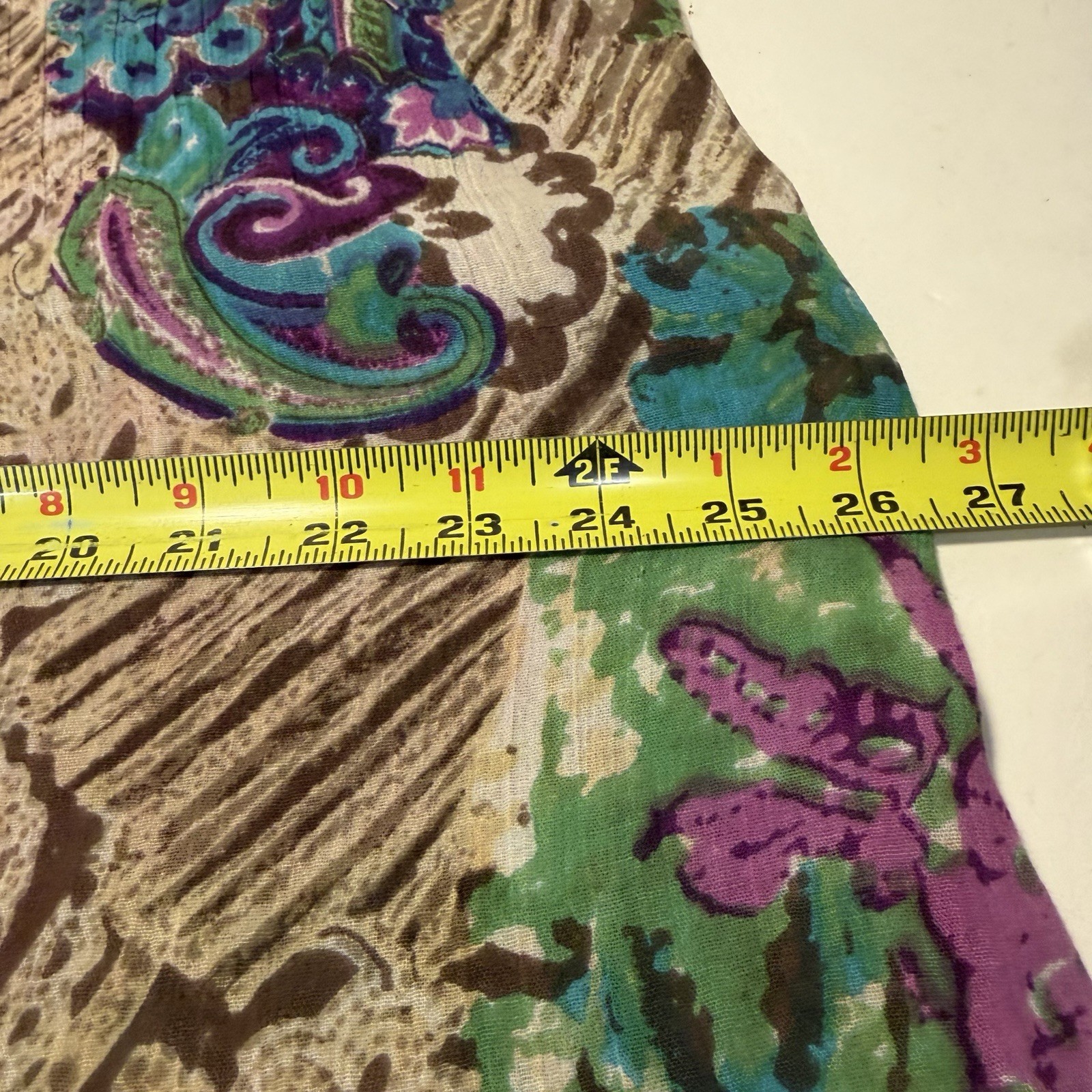 Sante Classics Kaftan Midi Dress Bohemian Peasant Artsy M Cotton Hawaiian VTG
