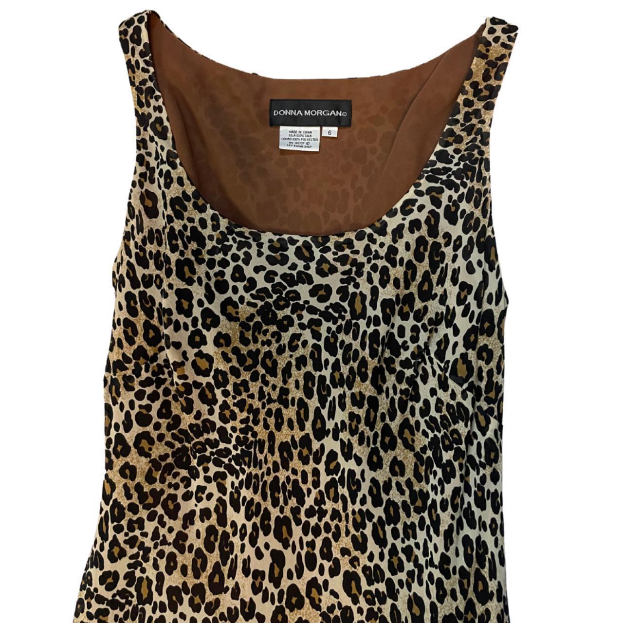 100% SILK 90’S MAXI MESH LEOPARD / CHEETAH PRINT DRESS